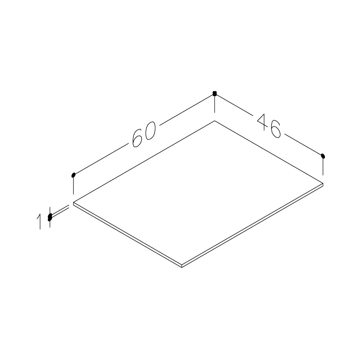 Benkeplate Korsbakken HPL