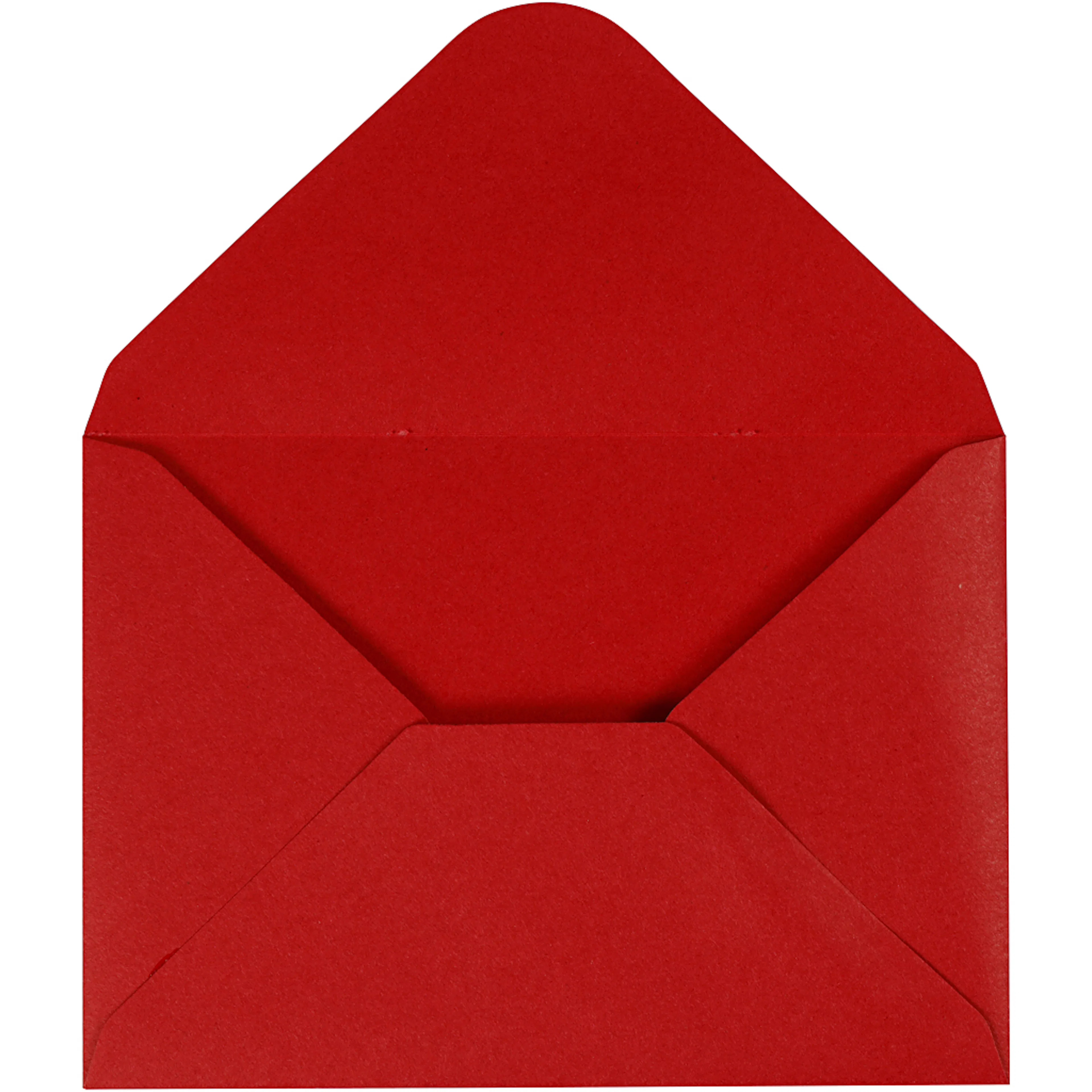 Kuvert, röd, kuvertstl. 11,5x16 cm, 110 g, 10 st./ 1 förp. Rød
