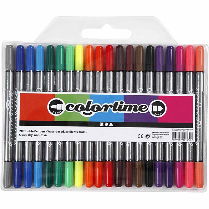 Dobbeltusj Creativ Company Colortime Strek 2,3+36 mm 1 Pk