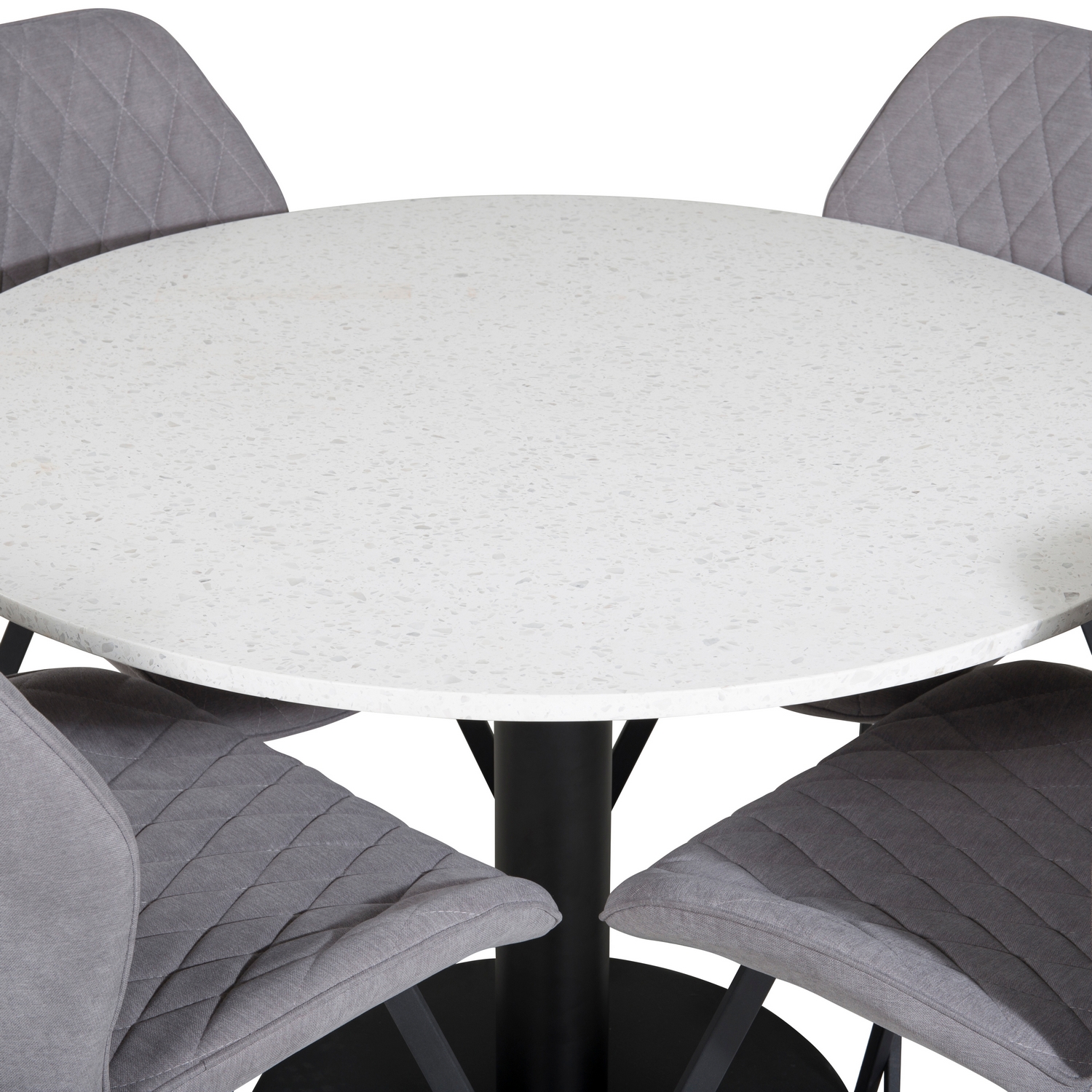 Spisegruppe Venture Home Roxanna med 4 Geneva Stoler Rundt