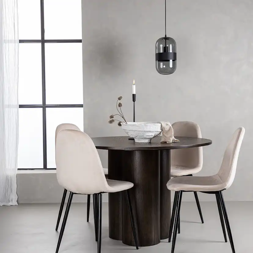 Spisegruppe Venture Home Olivia med 4 Polar Stoler