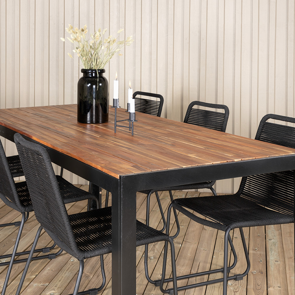 Spisegruppe Venture Home Bois med 6 Levi Stoler