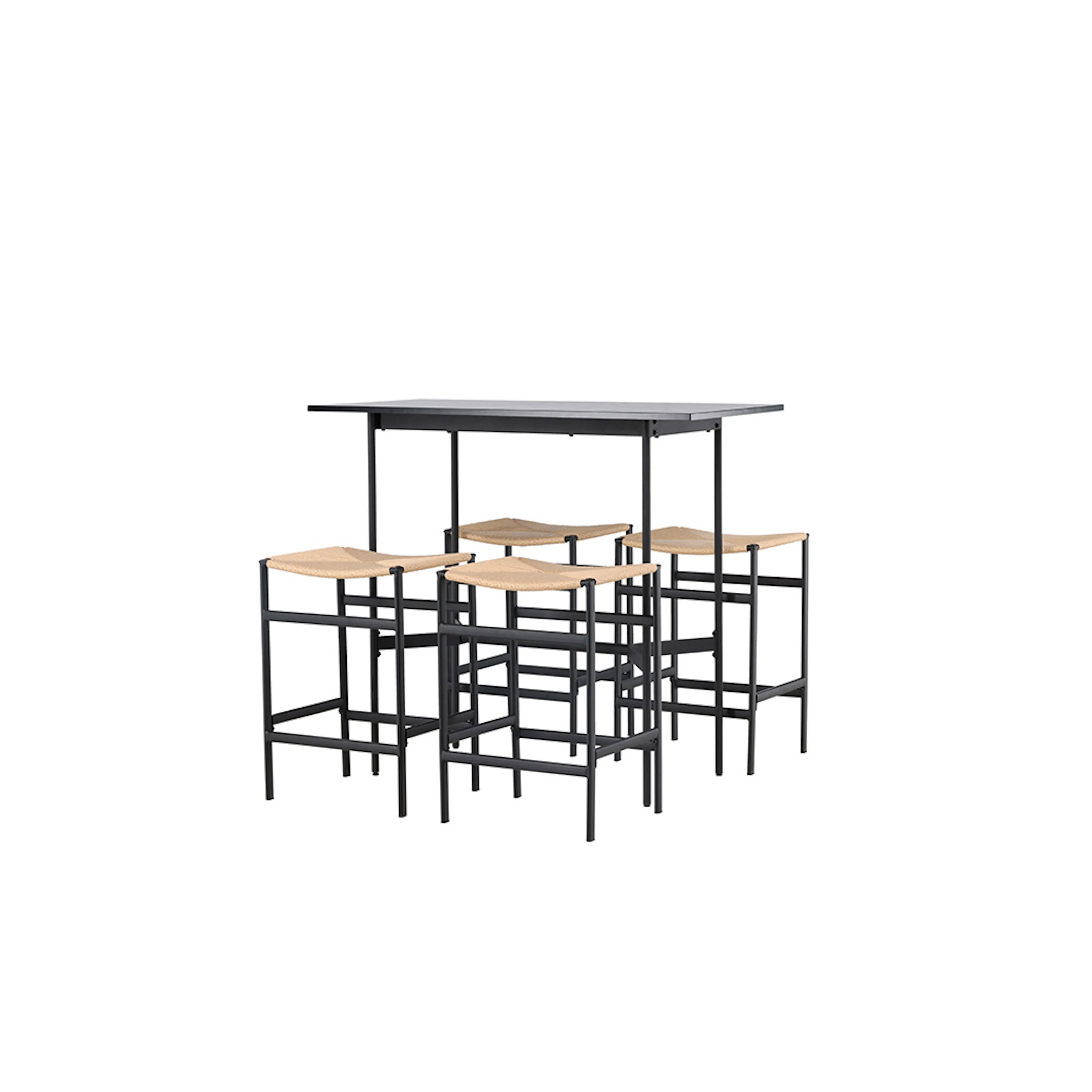 Spisegruppe Venture Home Rax med 4 stk Polly Stoler