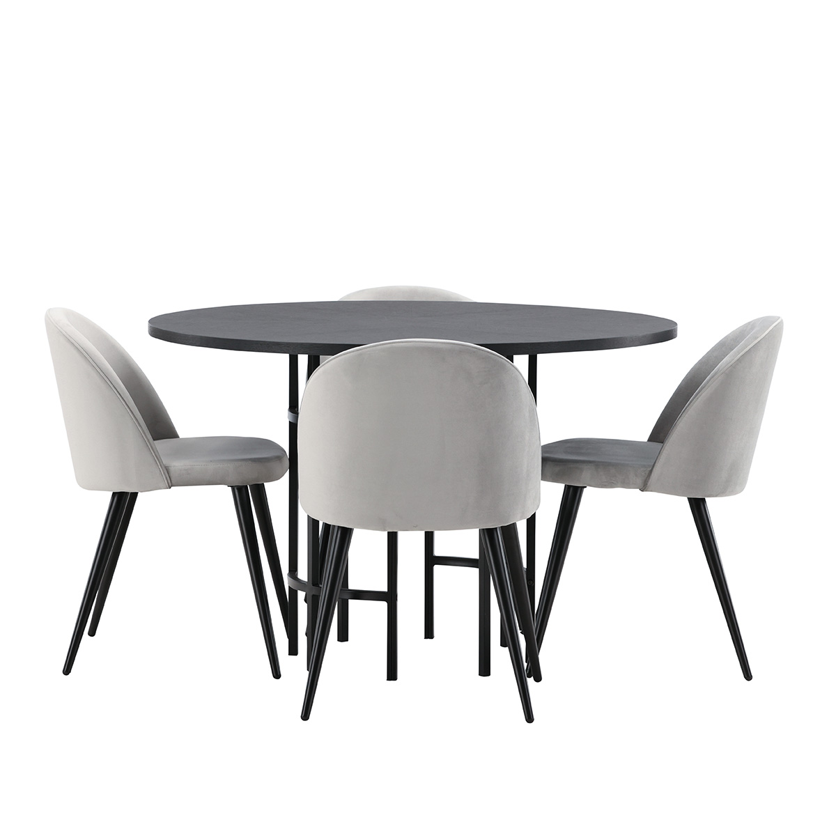 Spisegruppe Venture Home Copenhagen med 4 Velvet Stoler