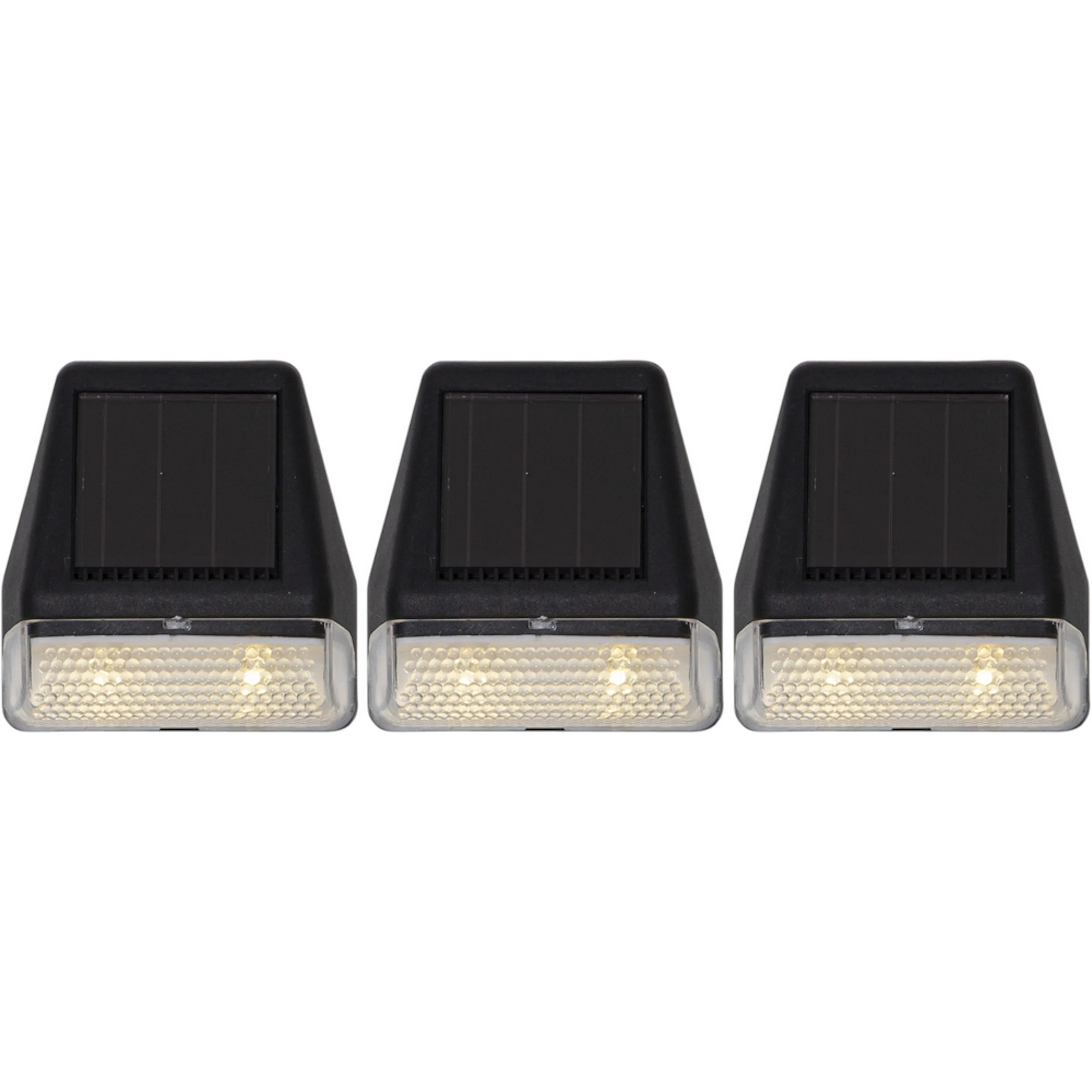 Solcelle-vegglykt Star Trading Wally Mini 3-pk
