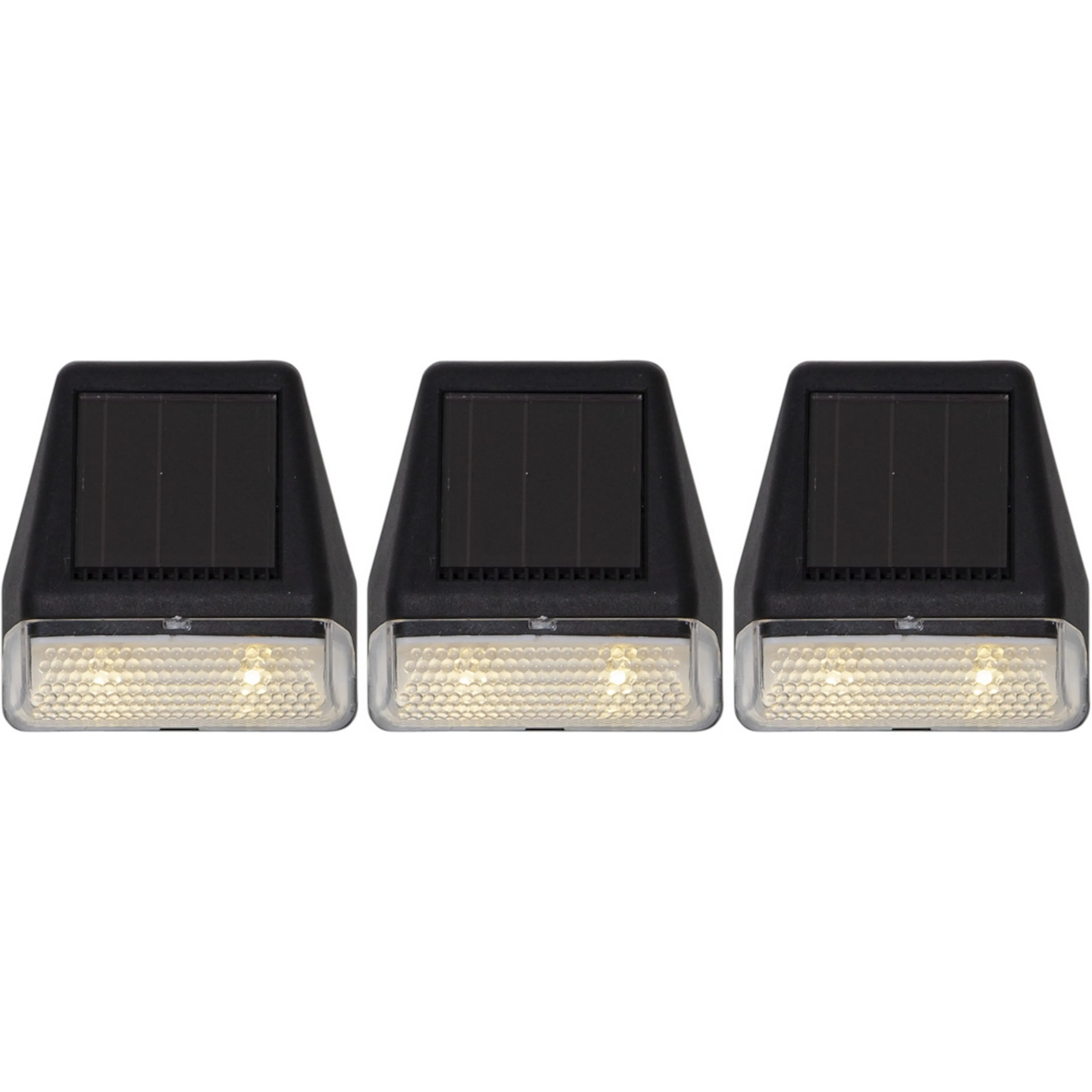 Solcelle-vegglykt Star Trading Wally Mini 3-pk