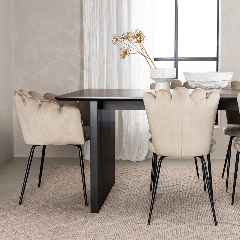 Spisegruppe Venture Home Vail med 4 Limhamn Light Stoler