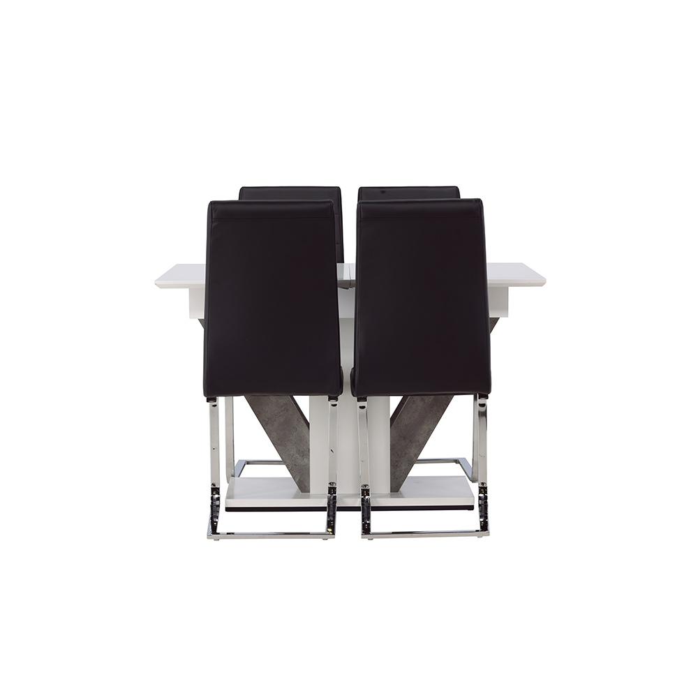 Spisegruppe Venture Home Disa med 4 Tempo Stoler