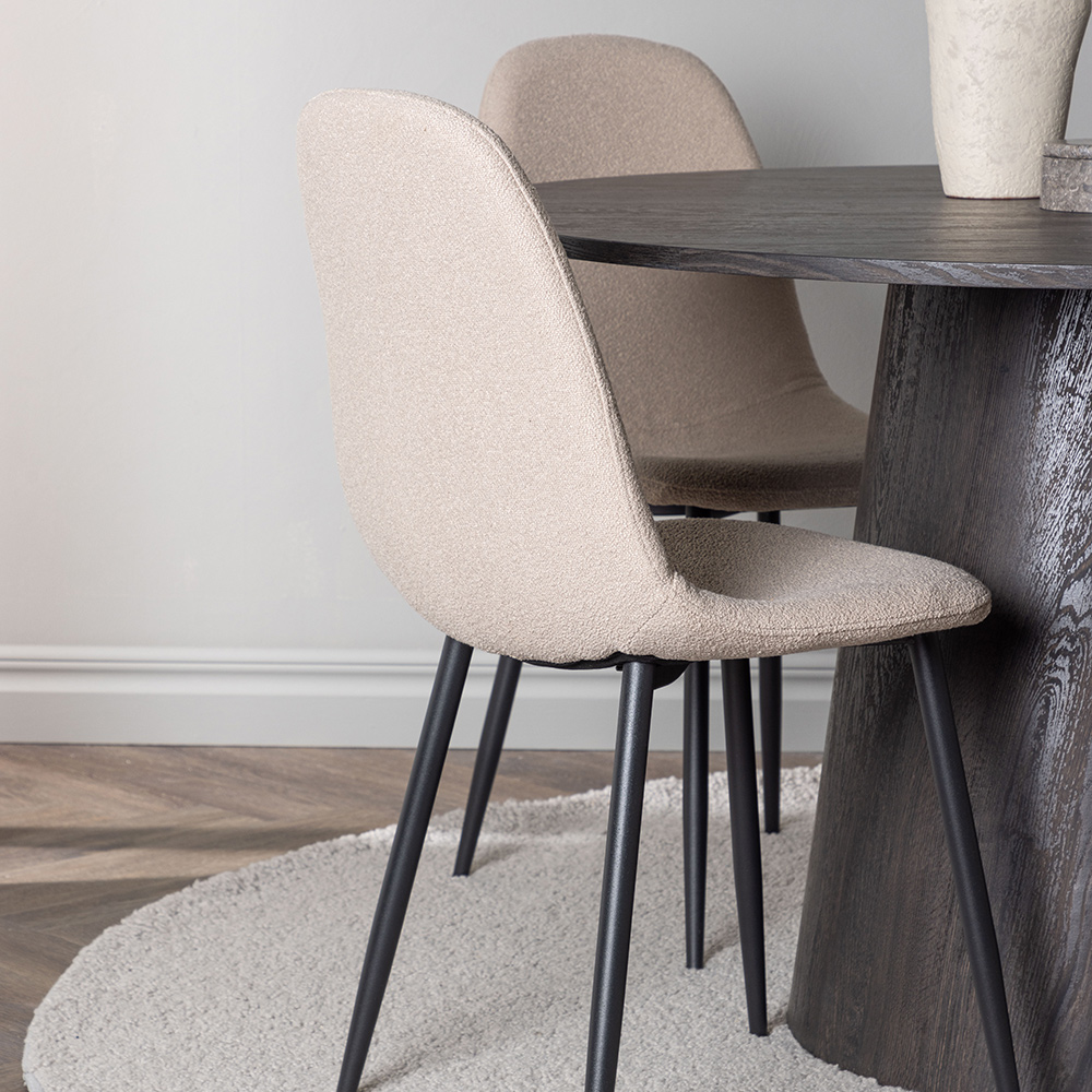 Spisegruppe Venture Home Lanzo Ø120 cm med 4 stk Polar Stoler
