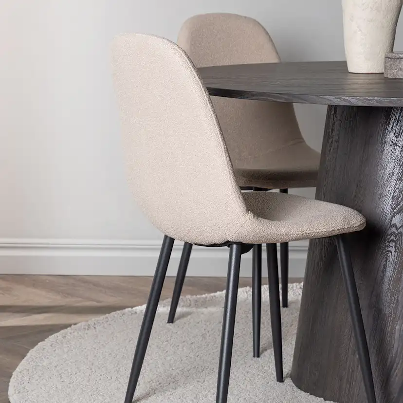 Spisegruppe Venture Home Lanzo Ø120 cm med 4 stk Polar Stoler