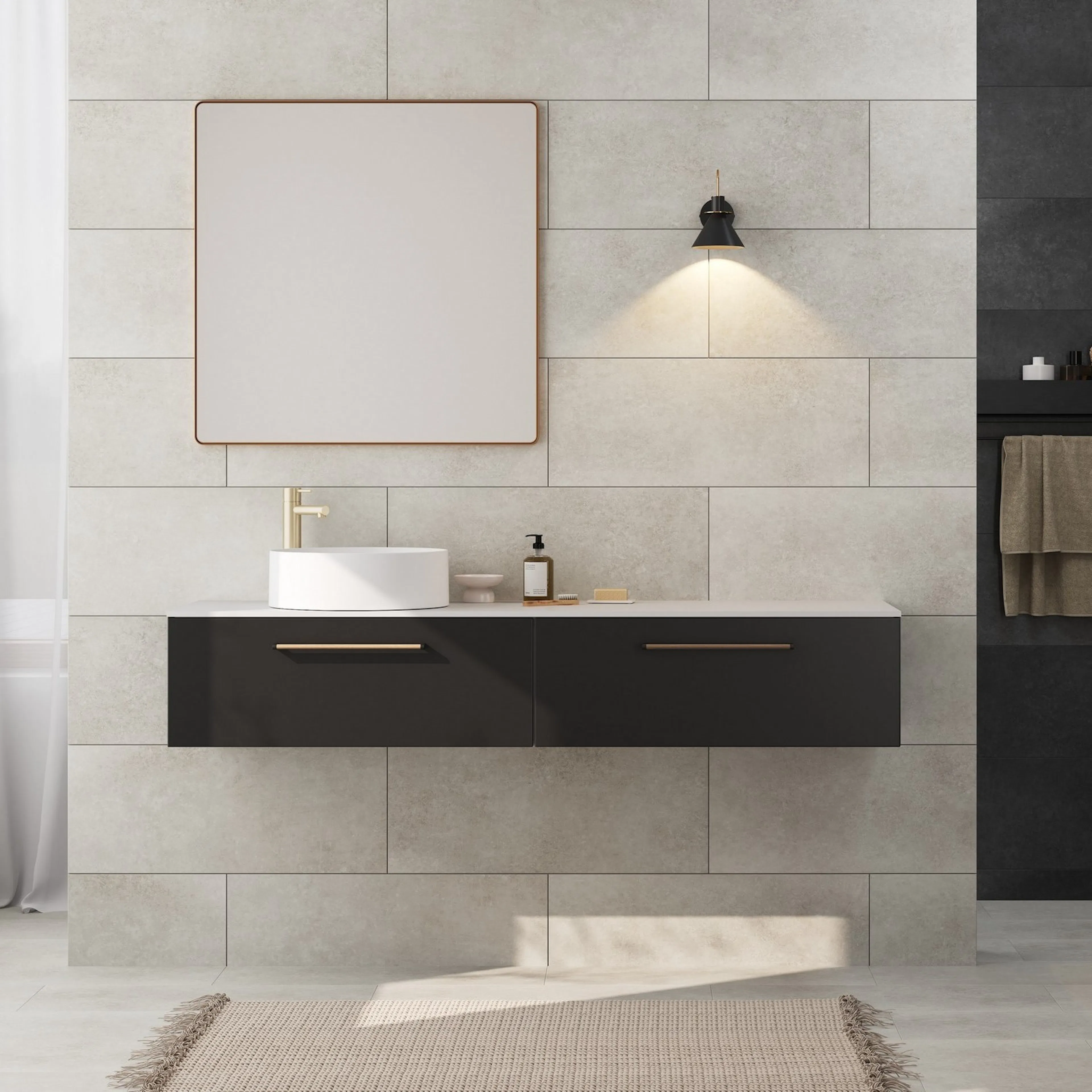 Topplate Linn Bad Corian