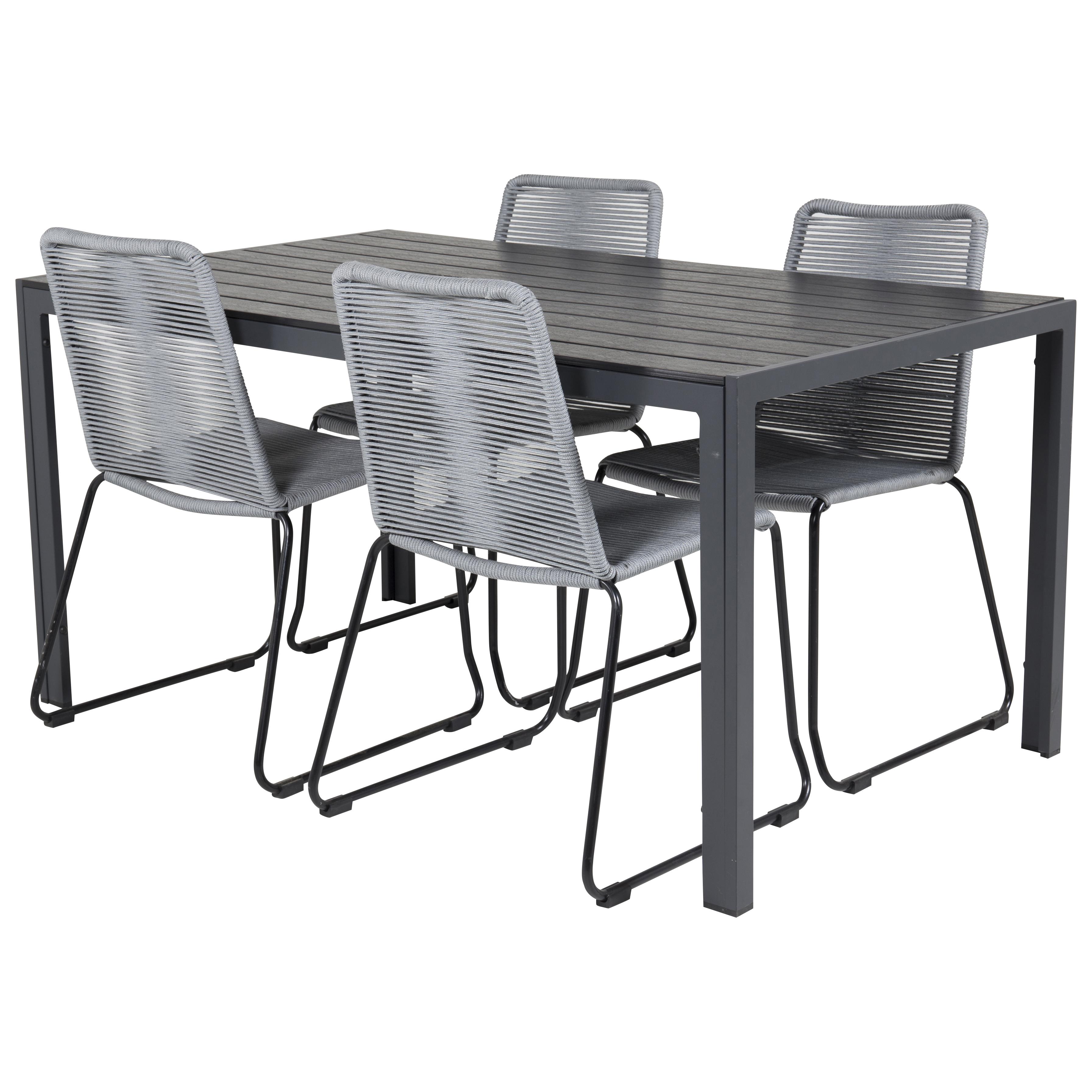 Spisegruppe Venture Home Bront 150 med 4 Leon Stoler