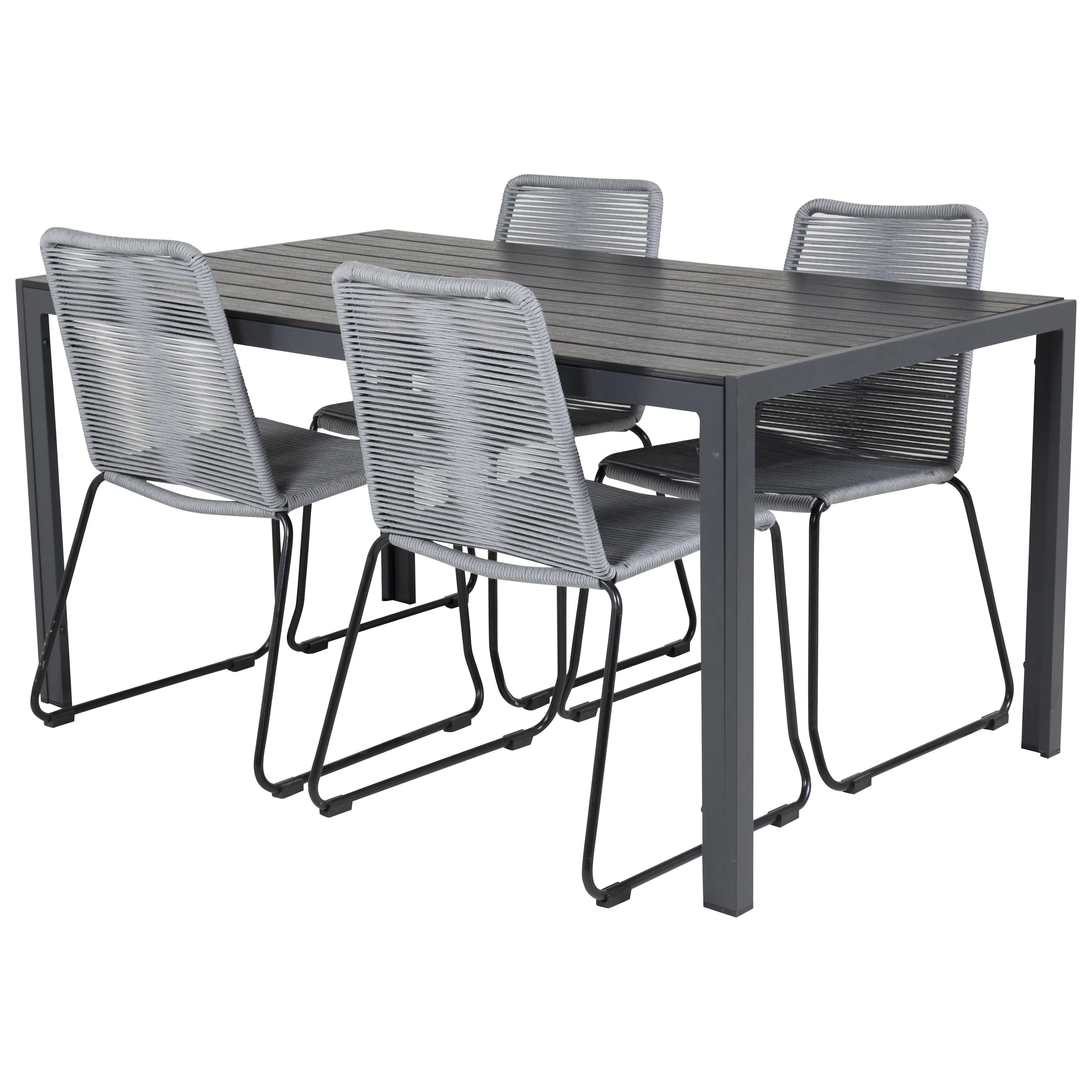 Spisegruppe Venture Home Bront 150 med 4 Leon Stoler