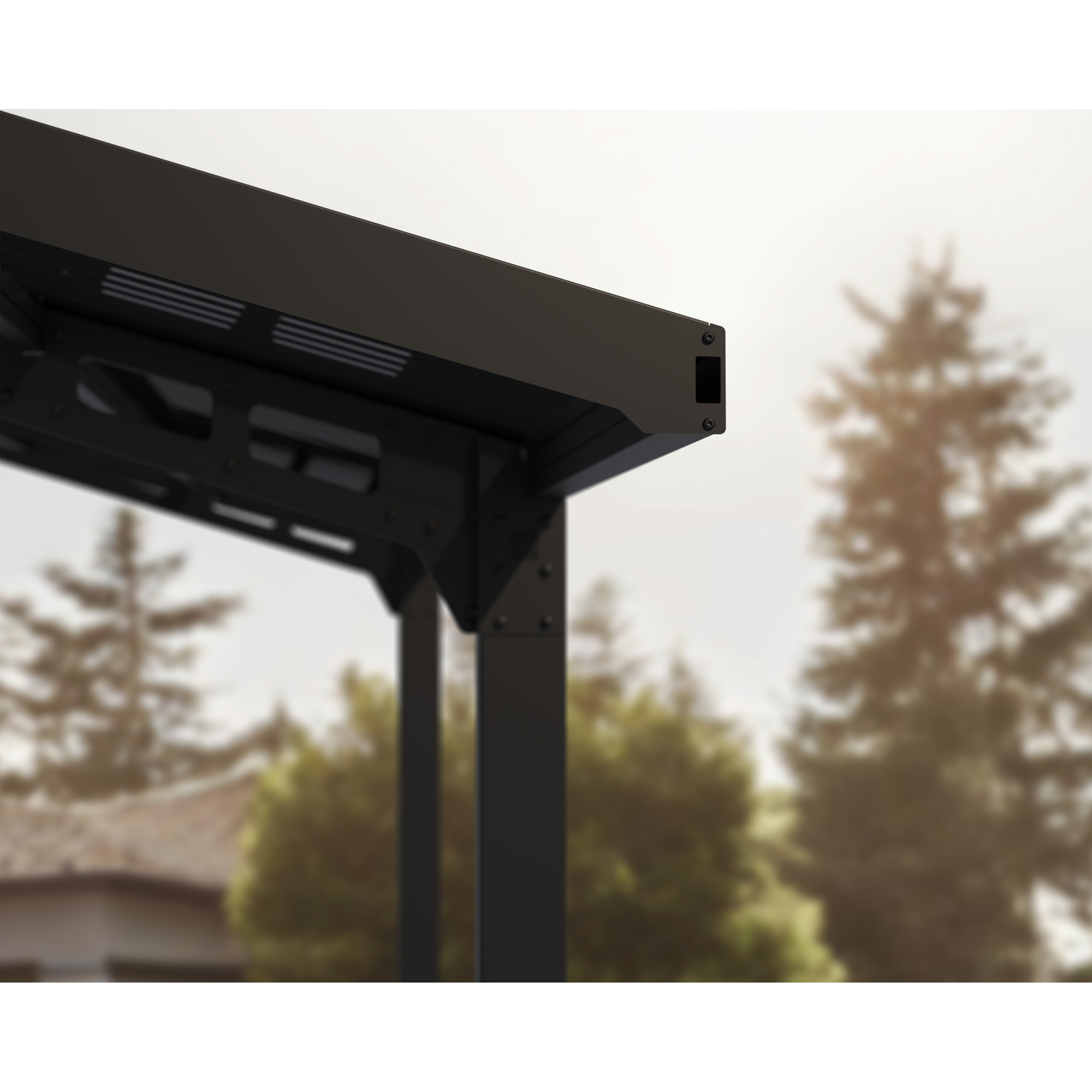 Carport Canopia by Palram Sydney i Metall Dobbel Bue 6x6 m Sort