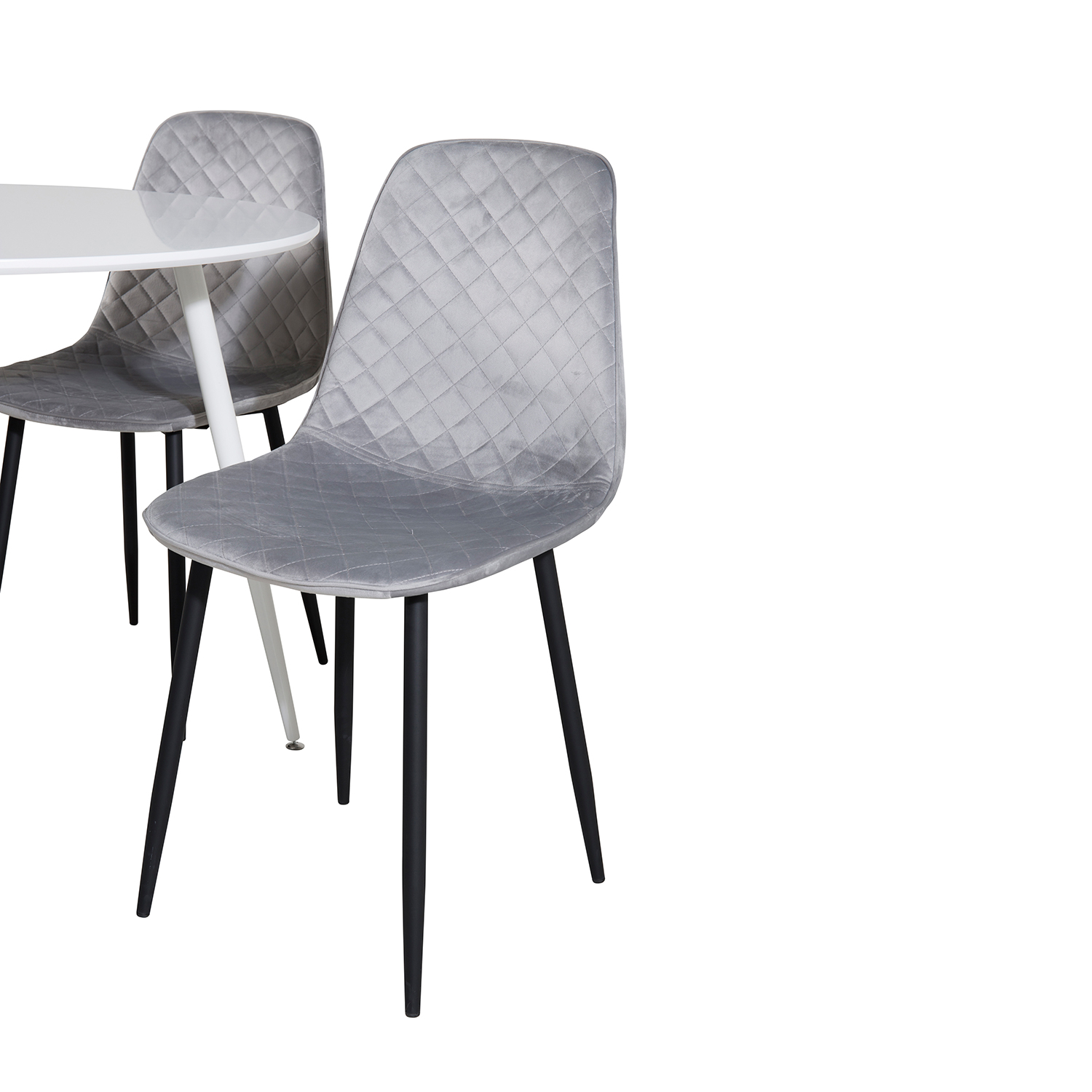 Spisegruppe Venture Home Plake med 4 Phoi Stoler Fløyel Rundt