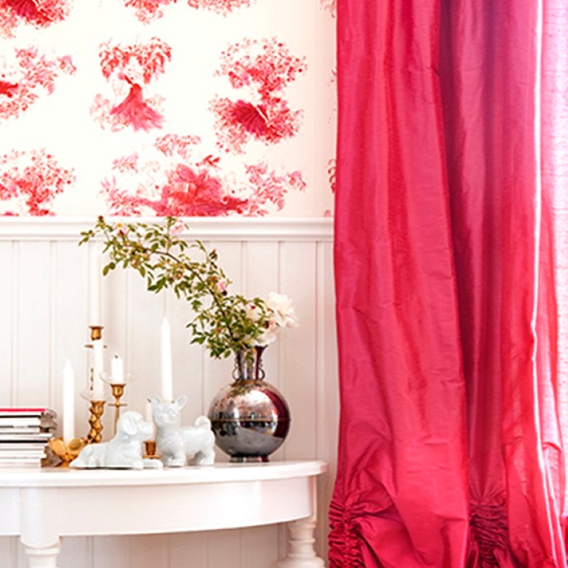 Tapet Mimou Toile Mesdames Fuchsia
