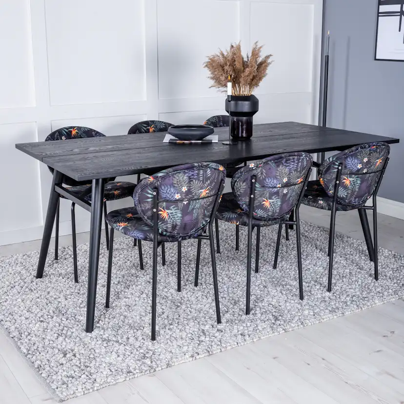 Spisegruppe Venture Home Salt med 6 Valor Stoler