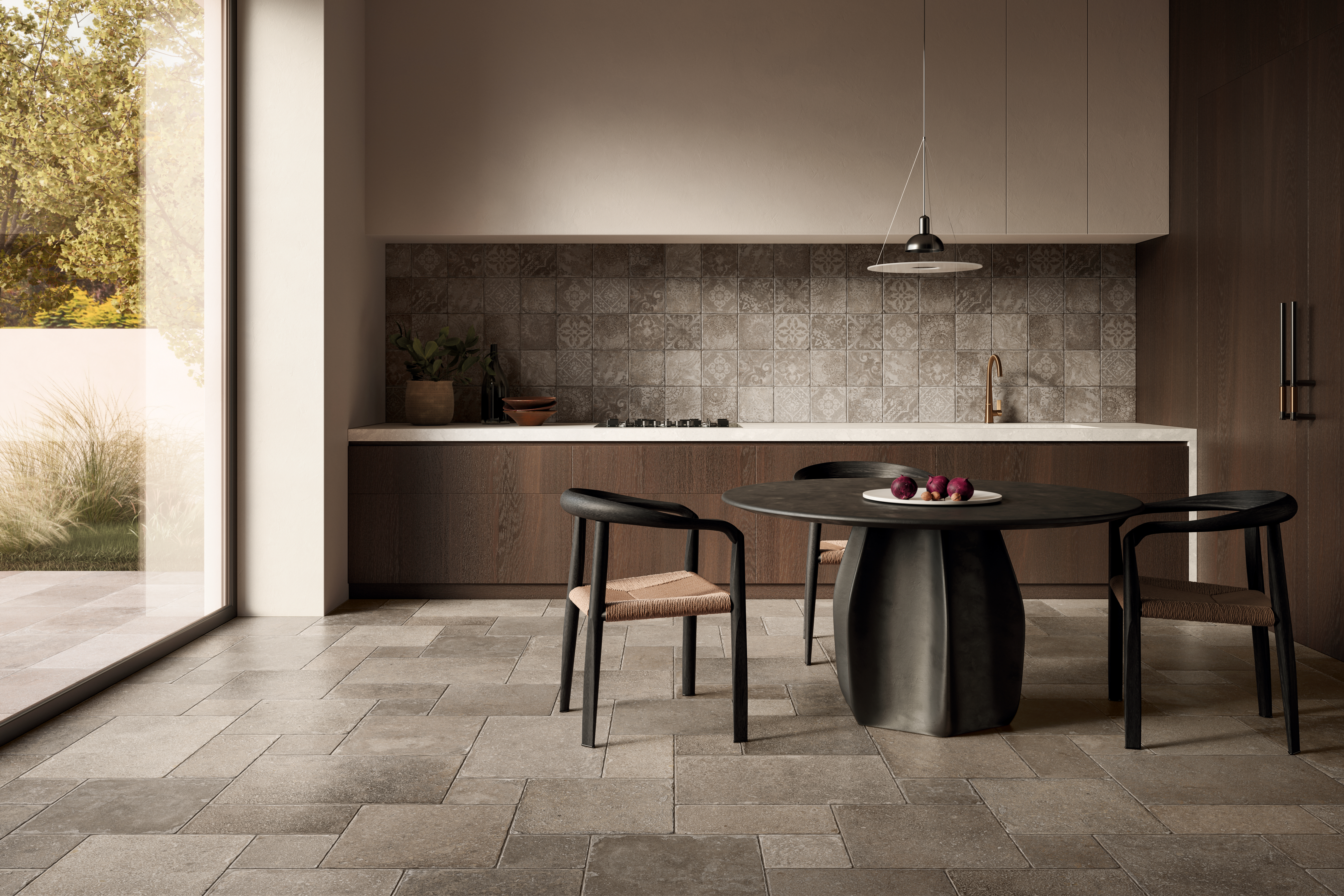 Klinker Lh&aring;d&ouml;s Roma Mineral Dekor 20x20