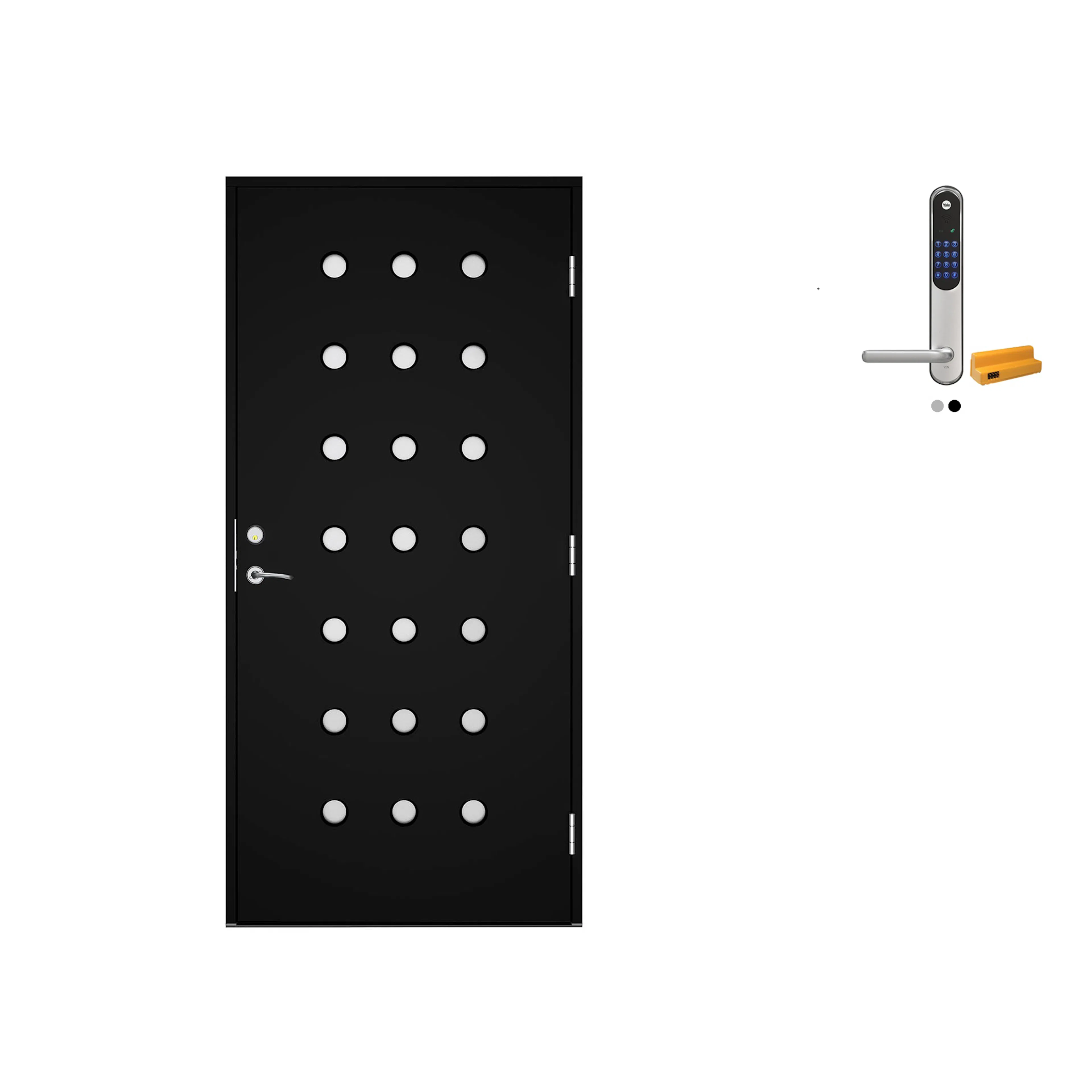 Ytterdør Swedoor Advance-Line Statement Vibe med Yale Doorman Classic Home