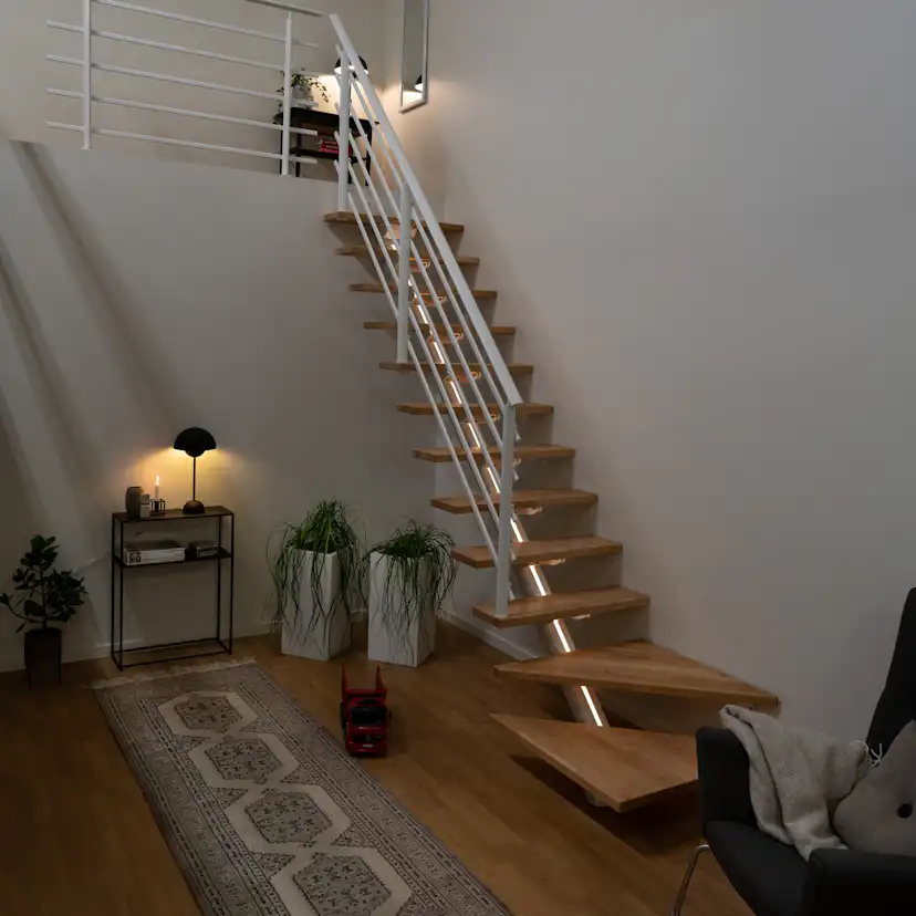 Plassbesparende Trapp Dolle Sydney Bøk Oljet 1/4 Pure