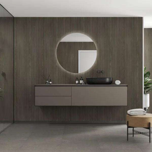 Baderomspanel Fibo 4633-M0500 Dark Wood