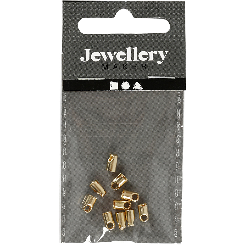 Enderør Creativ Company Forgylt 10 stk/1 Pk