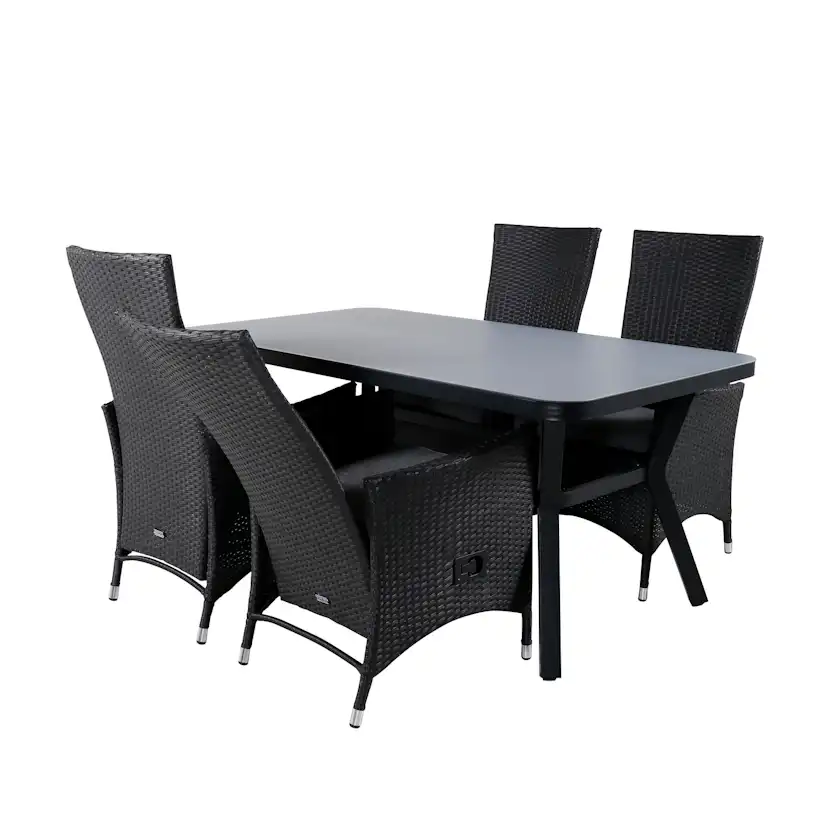 Spisegruppe Venture Home Vyn med 4 Pam Spisestoler