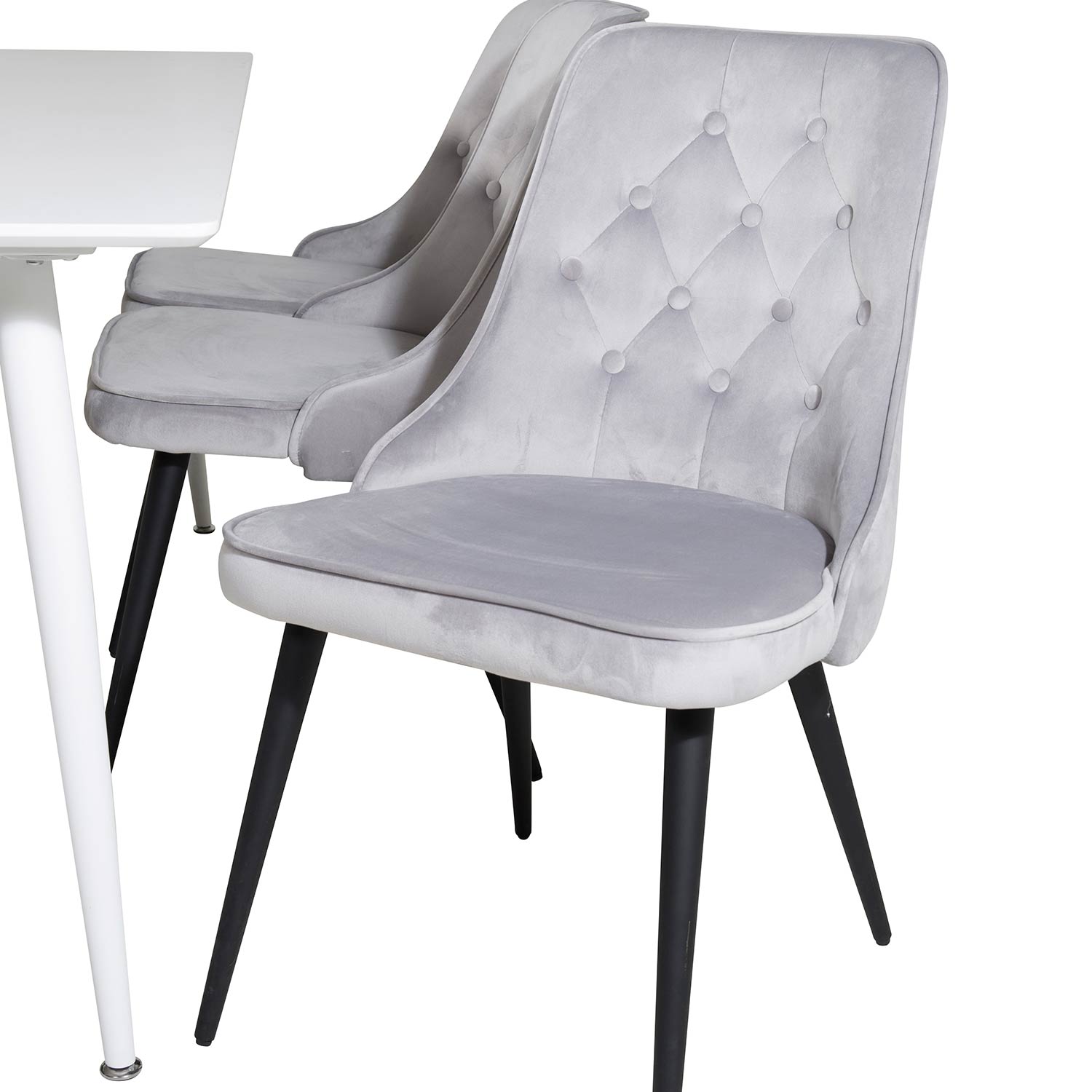 Spisegruppe Venture Home Pobbie med 6 Vera Stoler