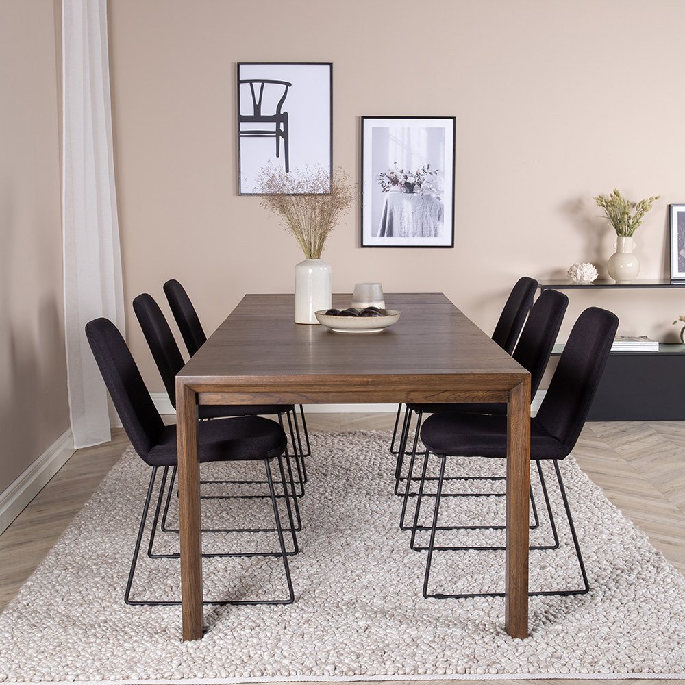 Spisegruppe Venture Home Slider med 6 Muce Stoler