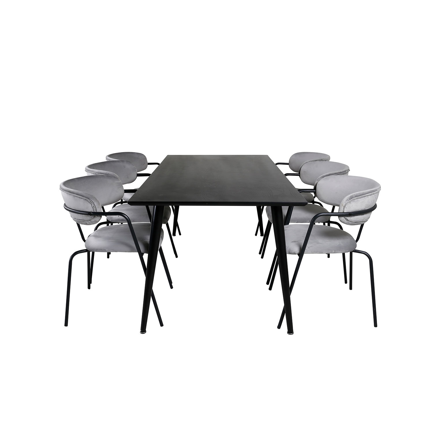 Spisegruppe Venture Home Dipp med 6 Arrow Stoler