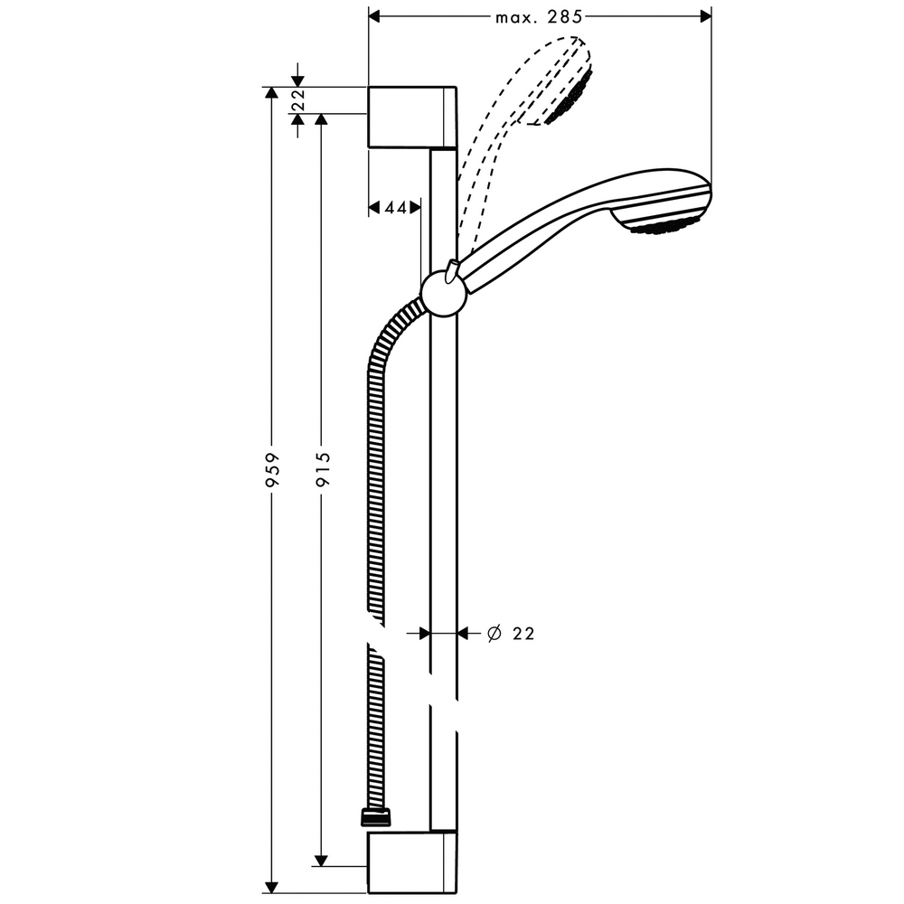 Dusjsett Hansgrohe Crometta 85 1jet