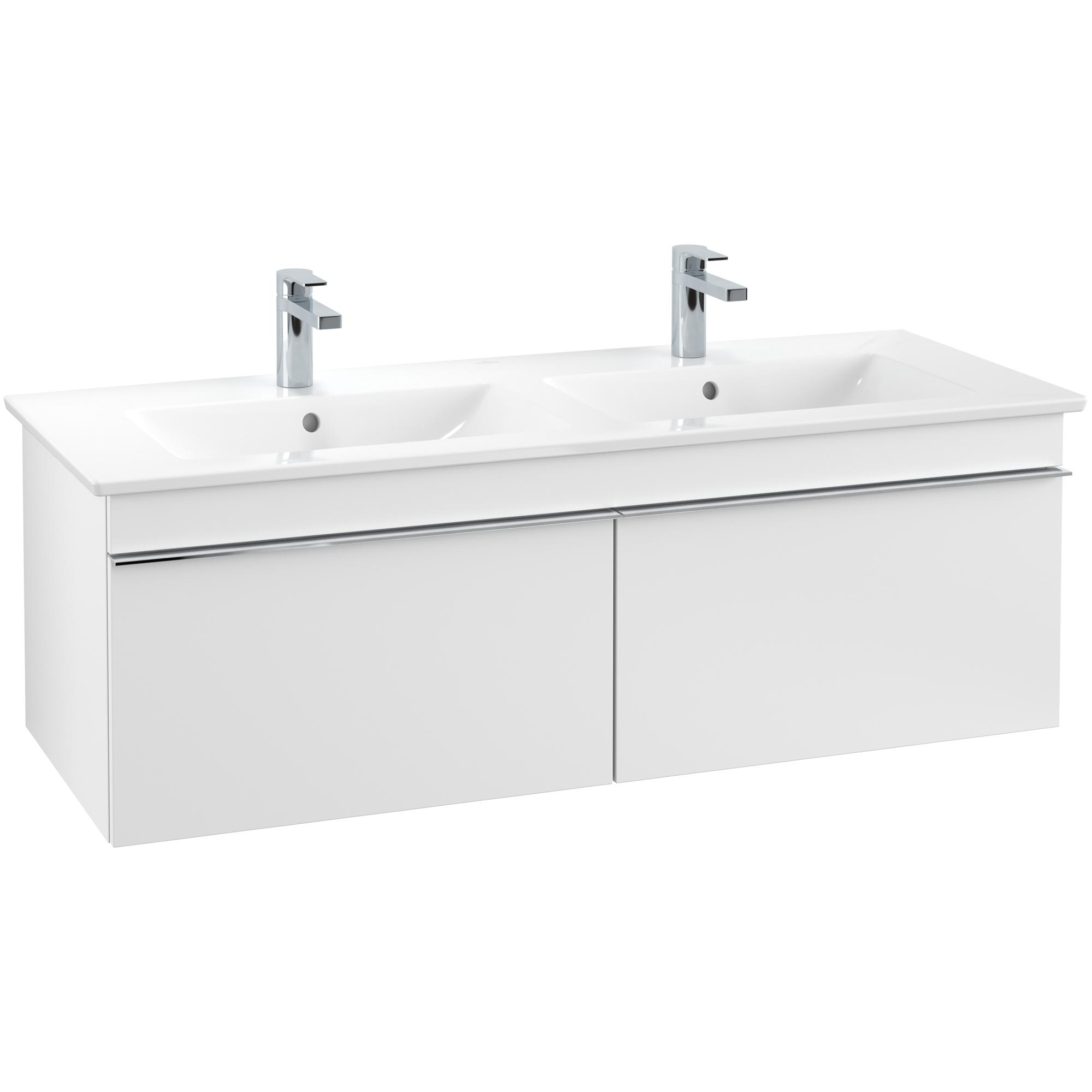 Tvättställsskåp Villeroy & Boch Venticello 125 cm med 2 Lådor för Dubbla Tvättställ | badrum - badrumsmobler - tvattstallsskap-och-kommod | KakelKungen
