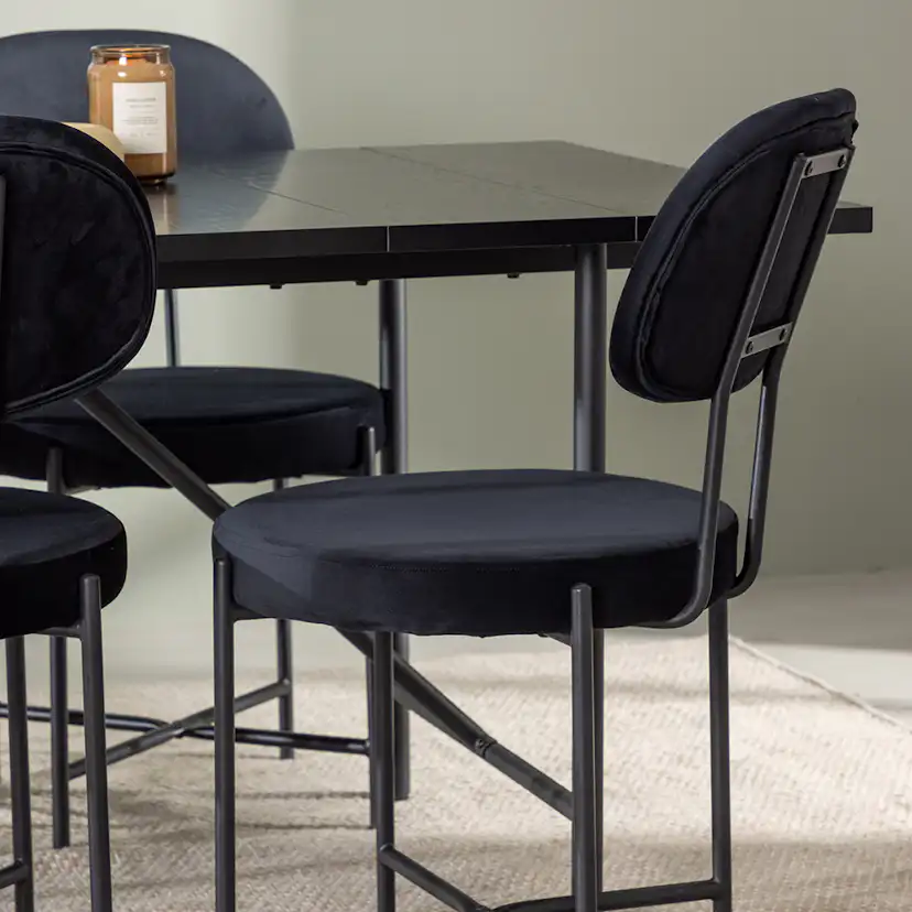 Spisegruppe Venture Home Astrid med 6 Stella Stoler