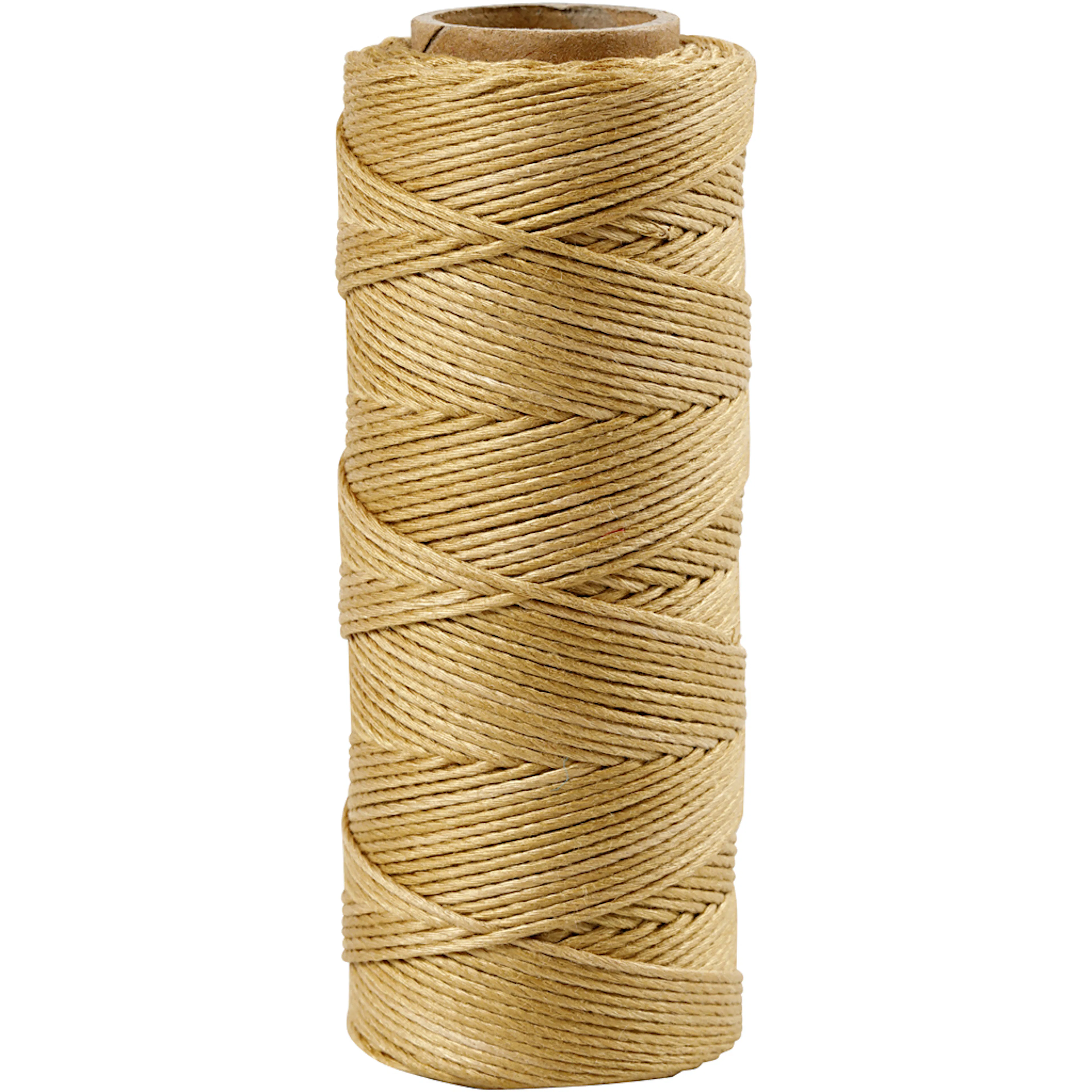 Bambusnöre, guld, tjocklek 1 mm, 65 m/ 1 rl. Gull