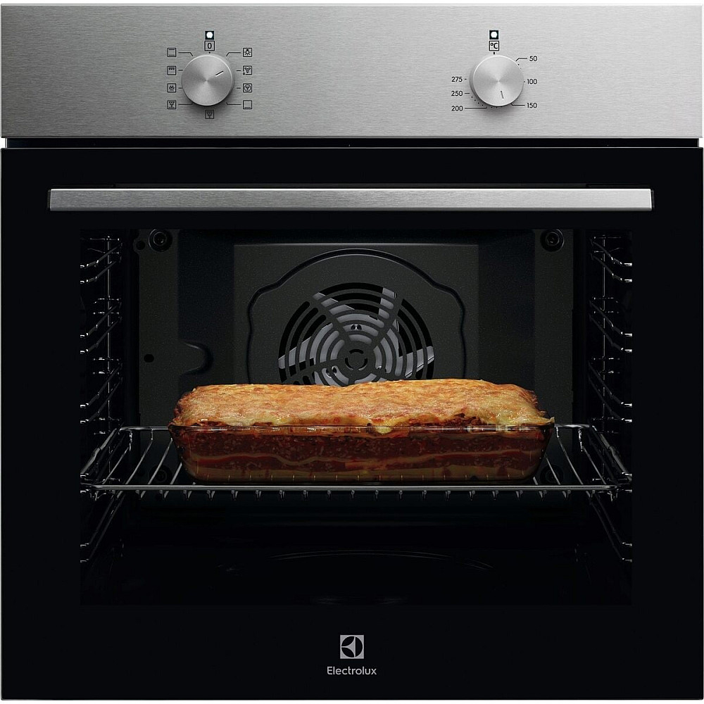 Innbyggingsovn Electrolux EOB105X Rustfri med Varmluft og AquaClean