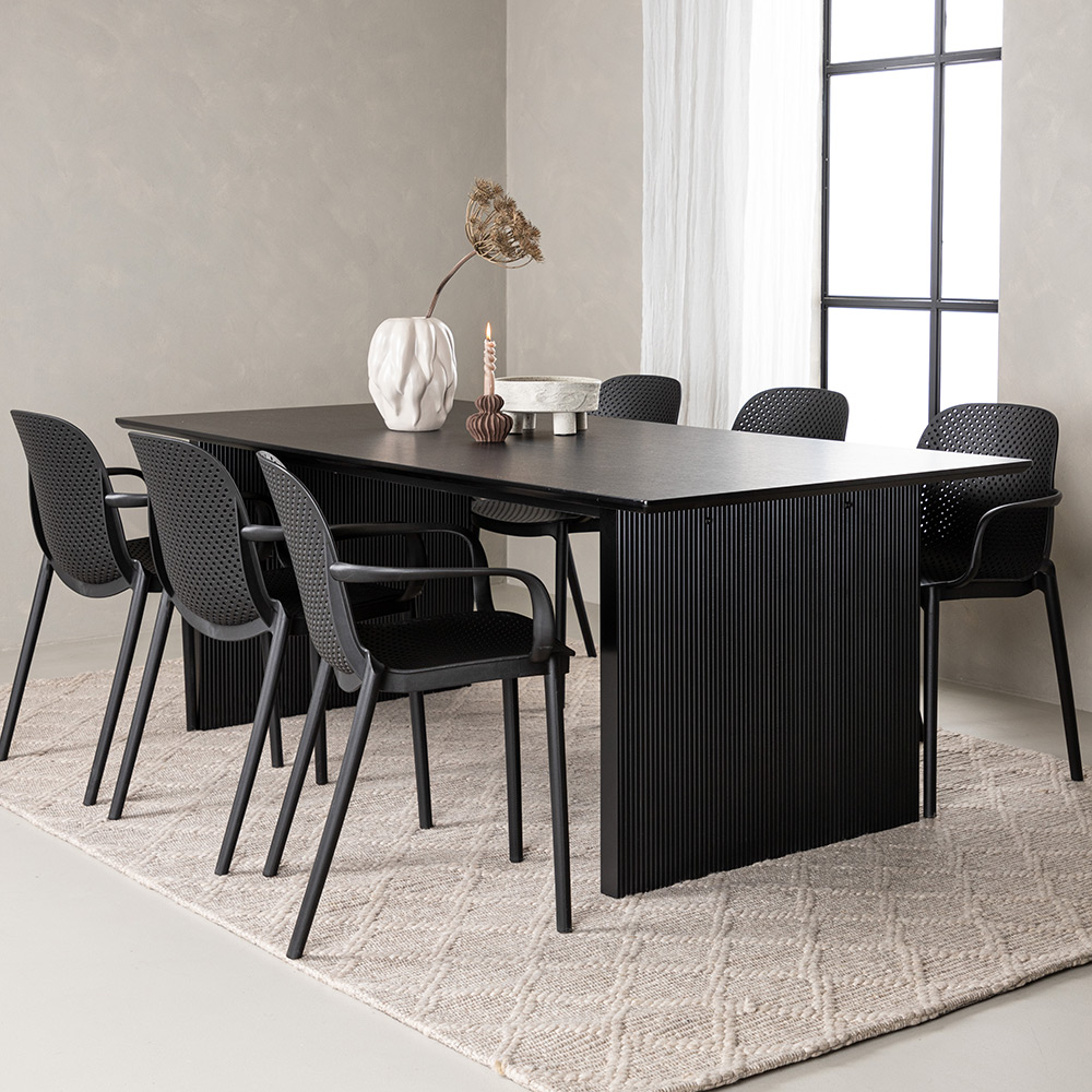 Spisegruppe Venture Home Vail med 6 Baltimore Stoler