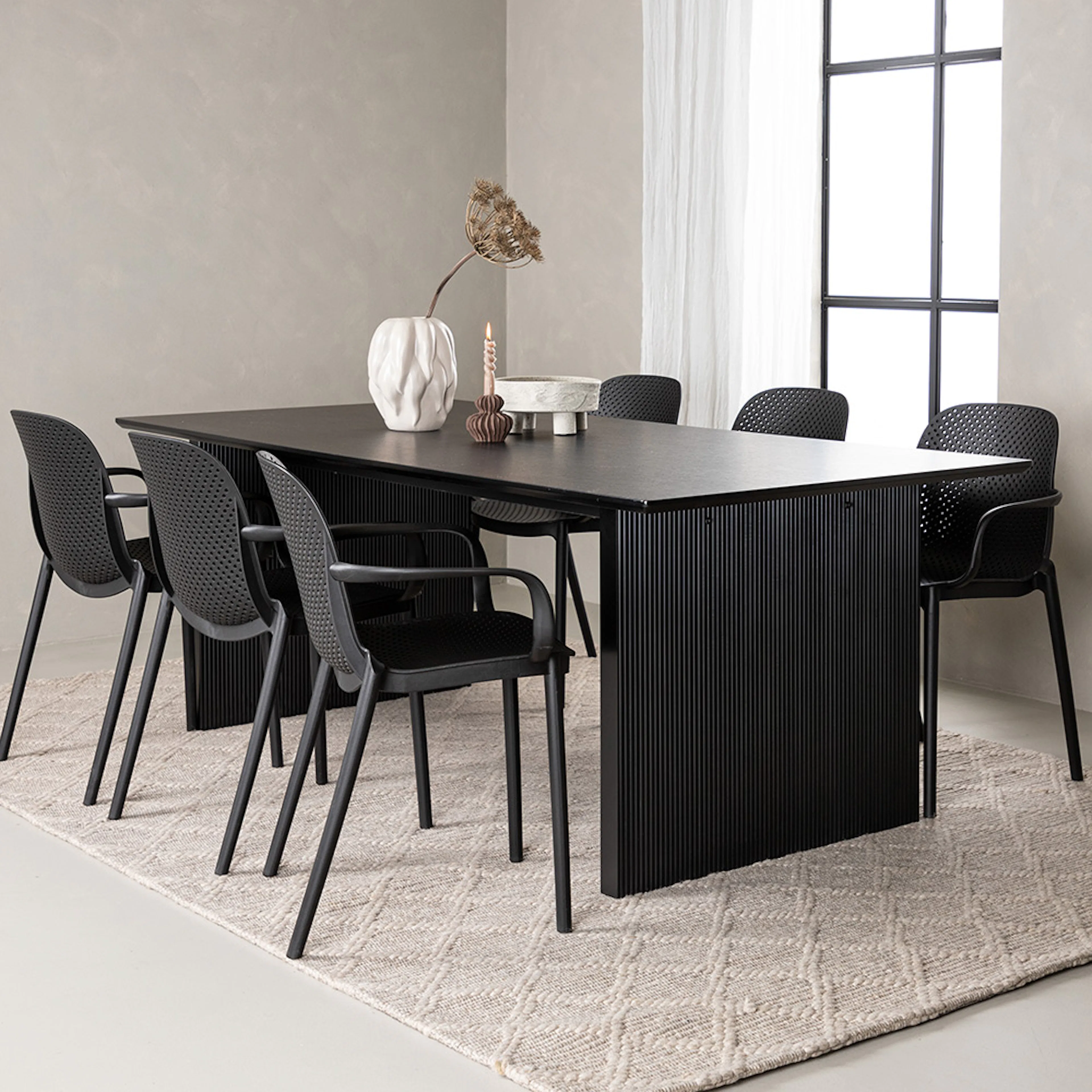 Spisegruppe Venture Home Vail med 6 Baltimore Stoler