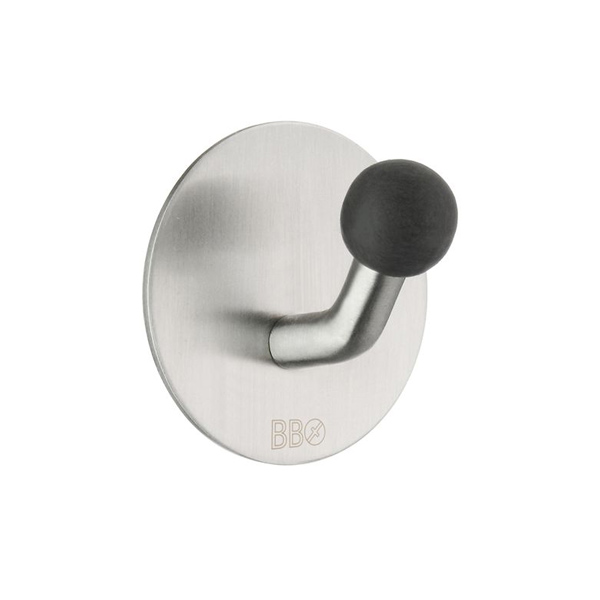 Enkelkrok Beslagsboden B1084 Rustfri/Svart