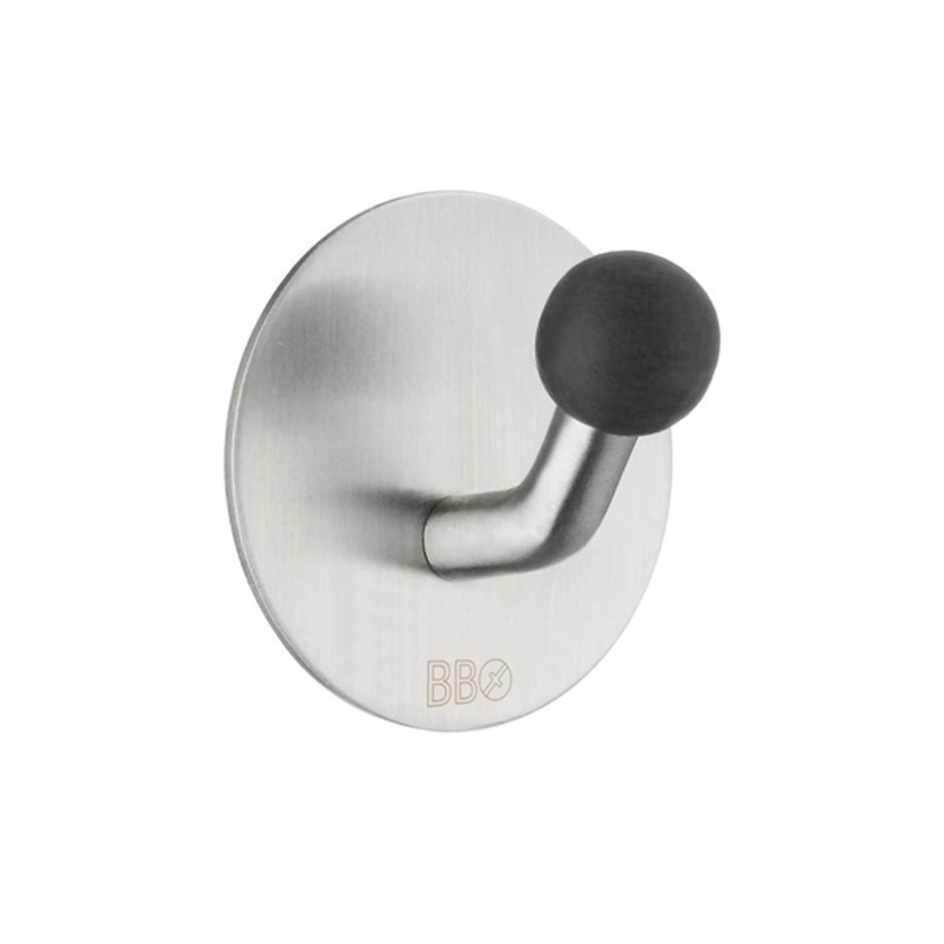 Enkelkrok Beslagsboden B1084 Rustfri/Svart