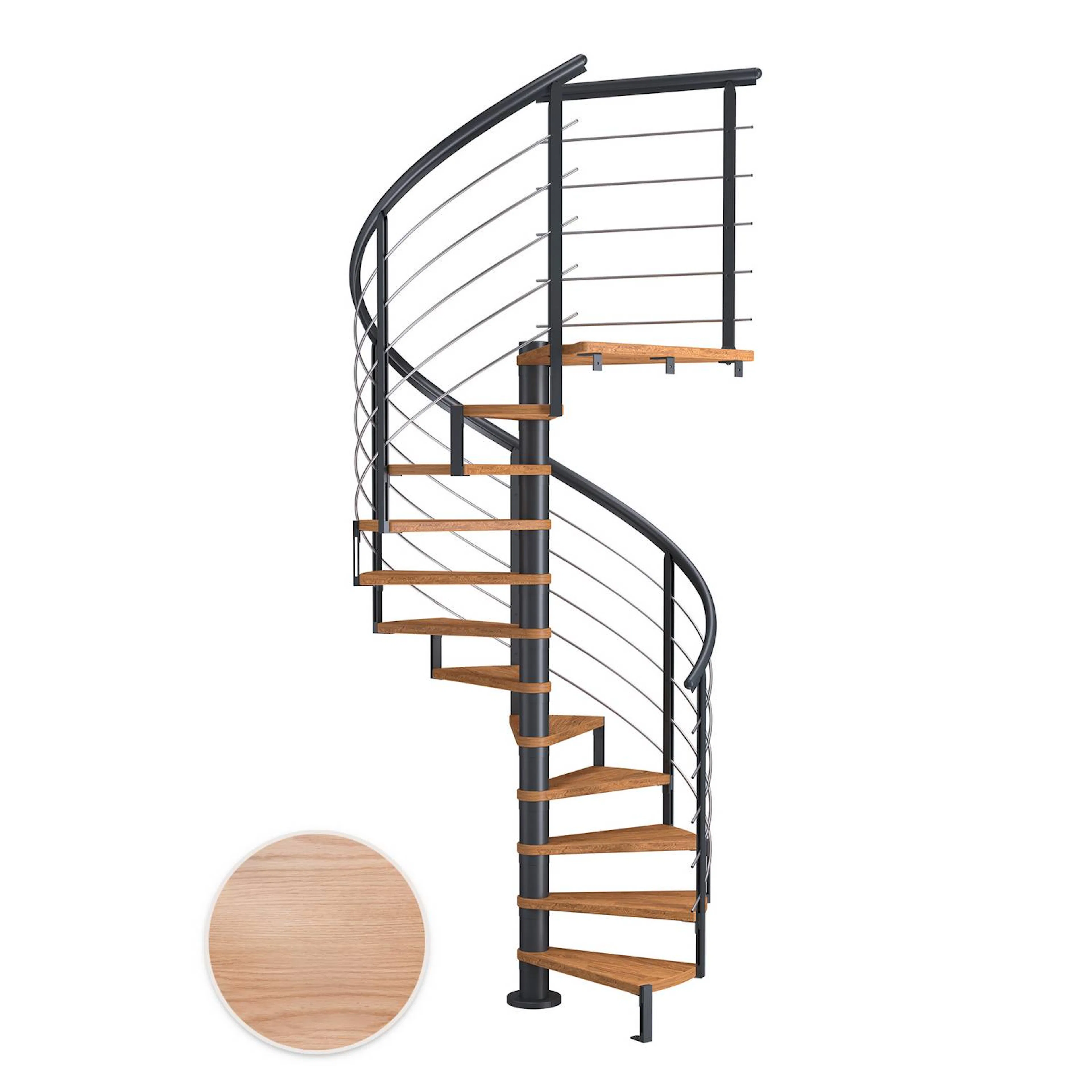 Spiraltrapp Dolle Montréal Eik Multiplex Design