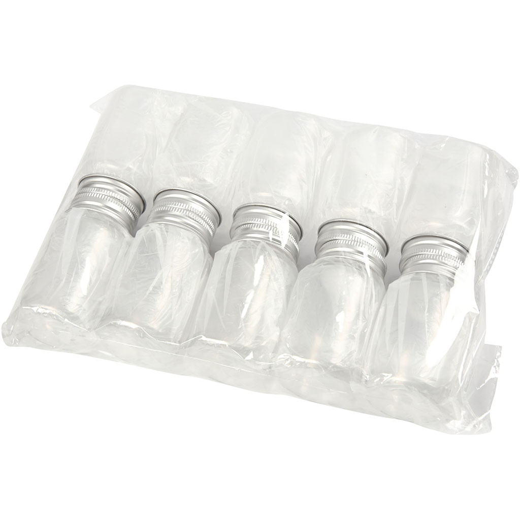 Plastglass Creativ Company med Lokk 100 ml 10 stk/1 Pk