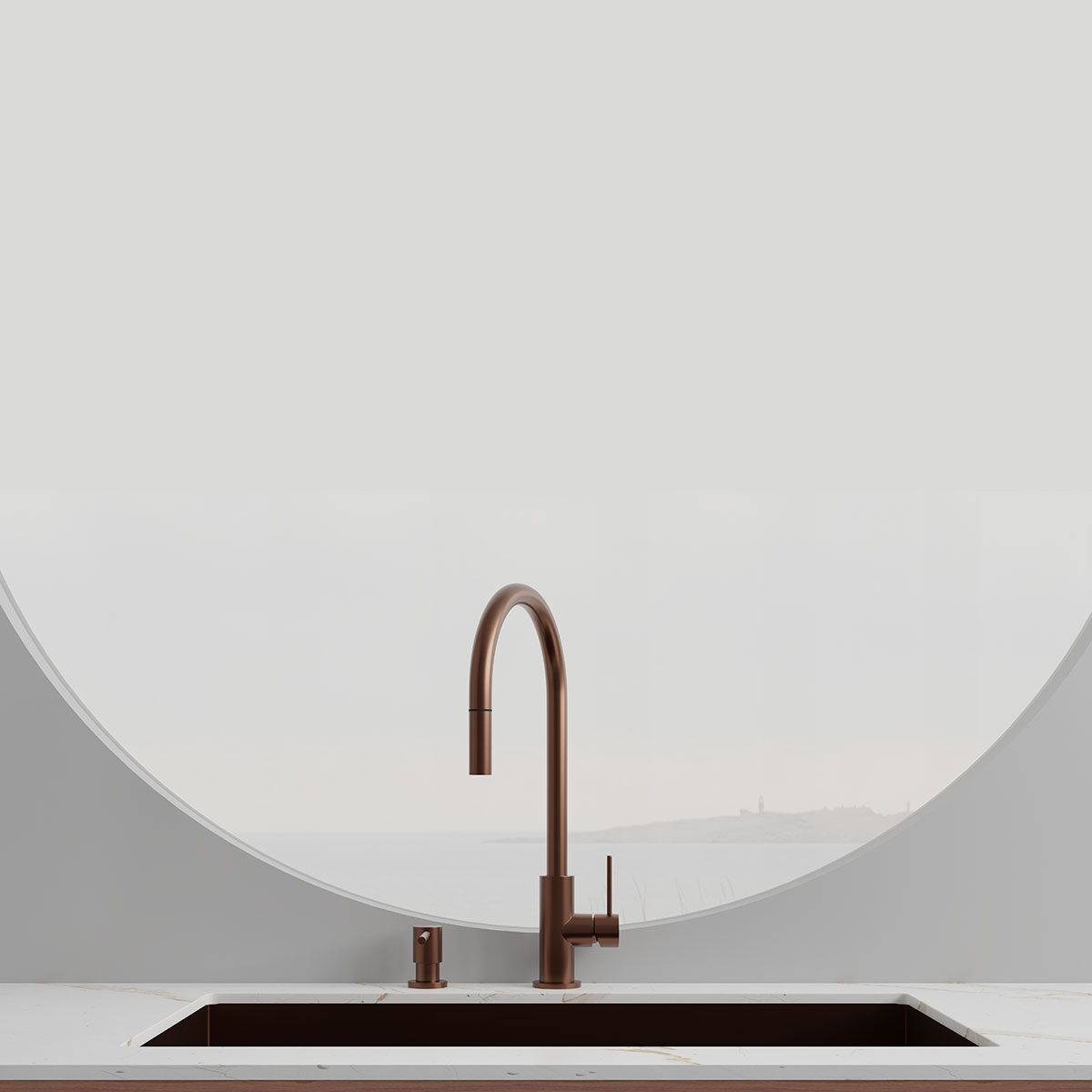 Köksblandare Scandtap Steel Accent med Utdragbar Pip