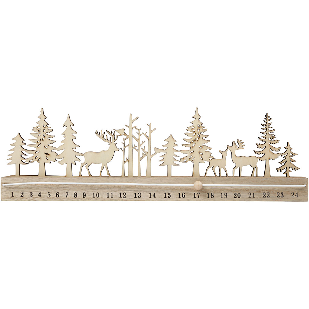 Julekalender Creativ Company 12x40x3,6 cm