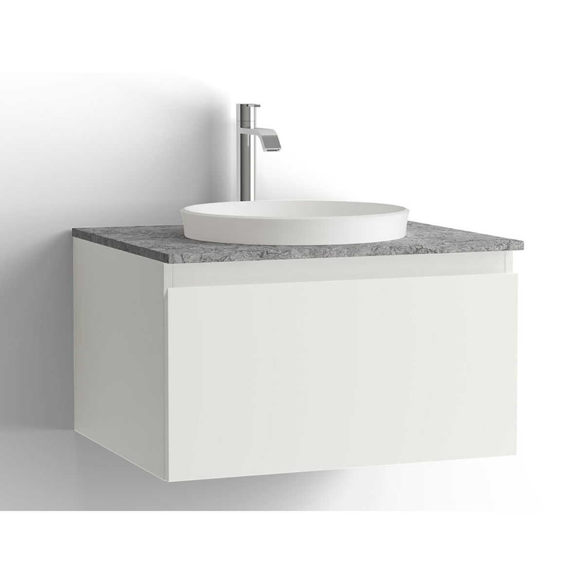 Tvättställsskåp Vedum Flow 600x478 med 1 Låda