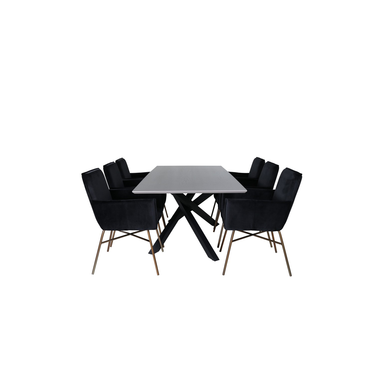 Spisegruppe Venture Home Piata med 6 Annika Stoler