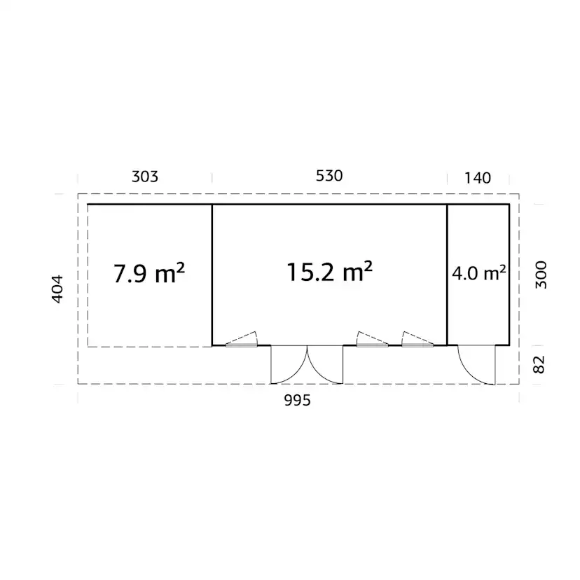 Hagestue Palmako Aurelia 28,4 m² (inv. 27,1 m²)