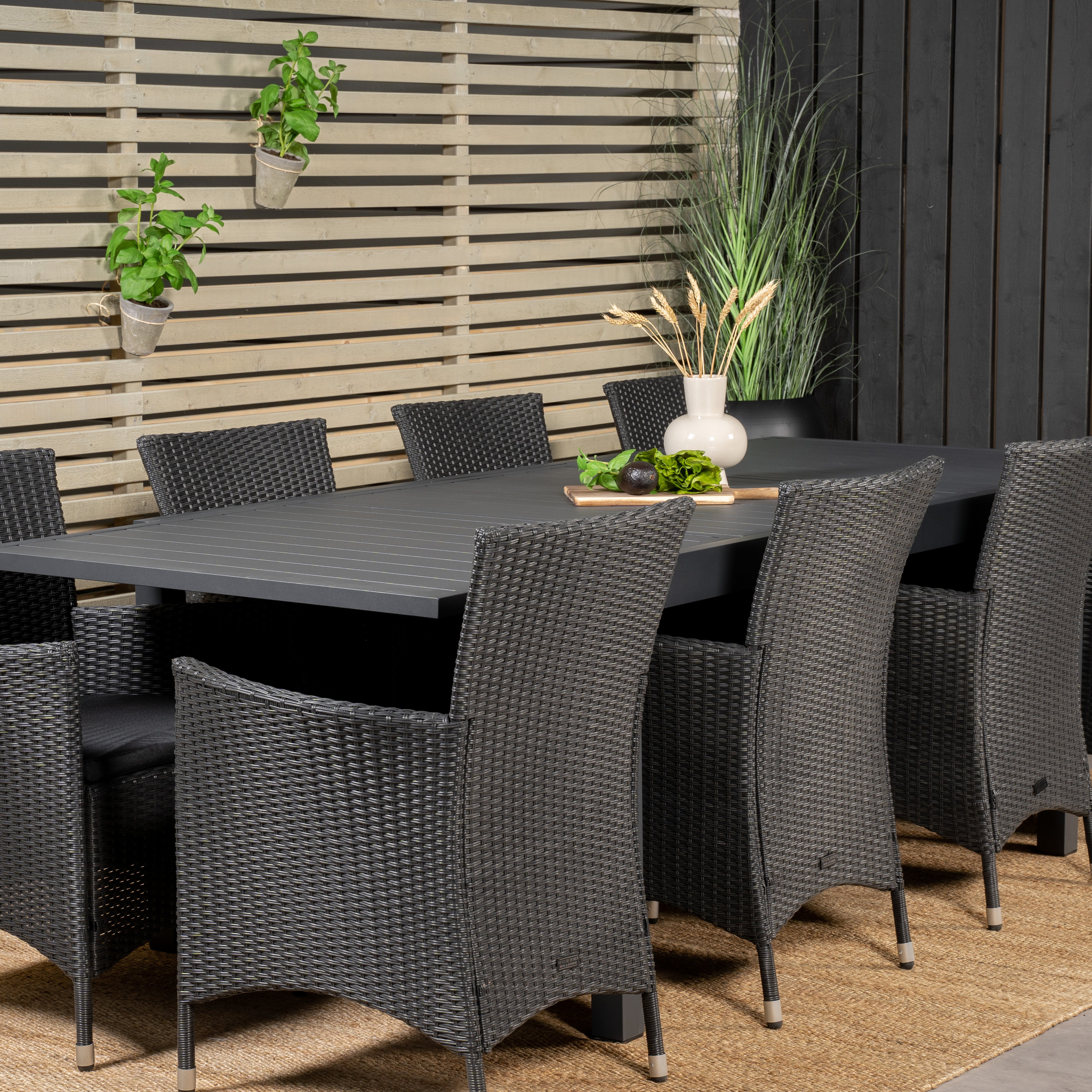 Spisegruppe Venture Home Madrid 160/240 med 8 Kira Stoler