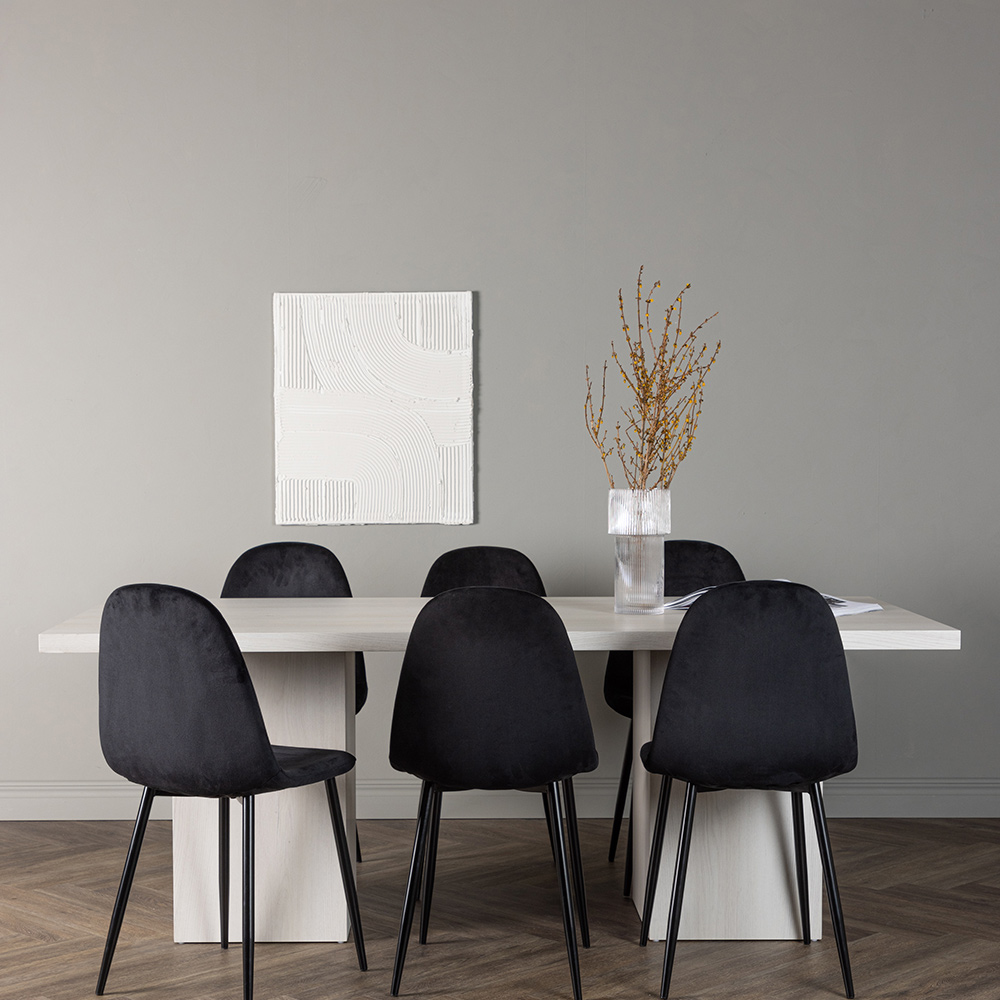 Spisegruppe Venture Home Olga med 6 stk Polar Stoler