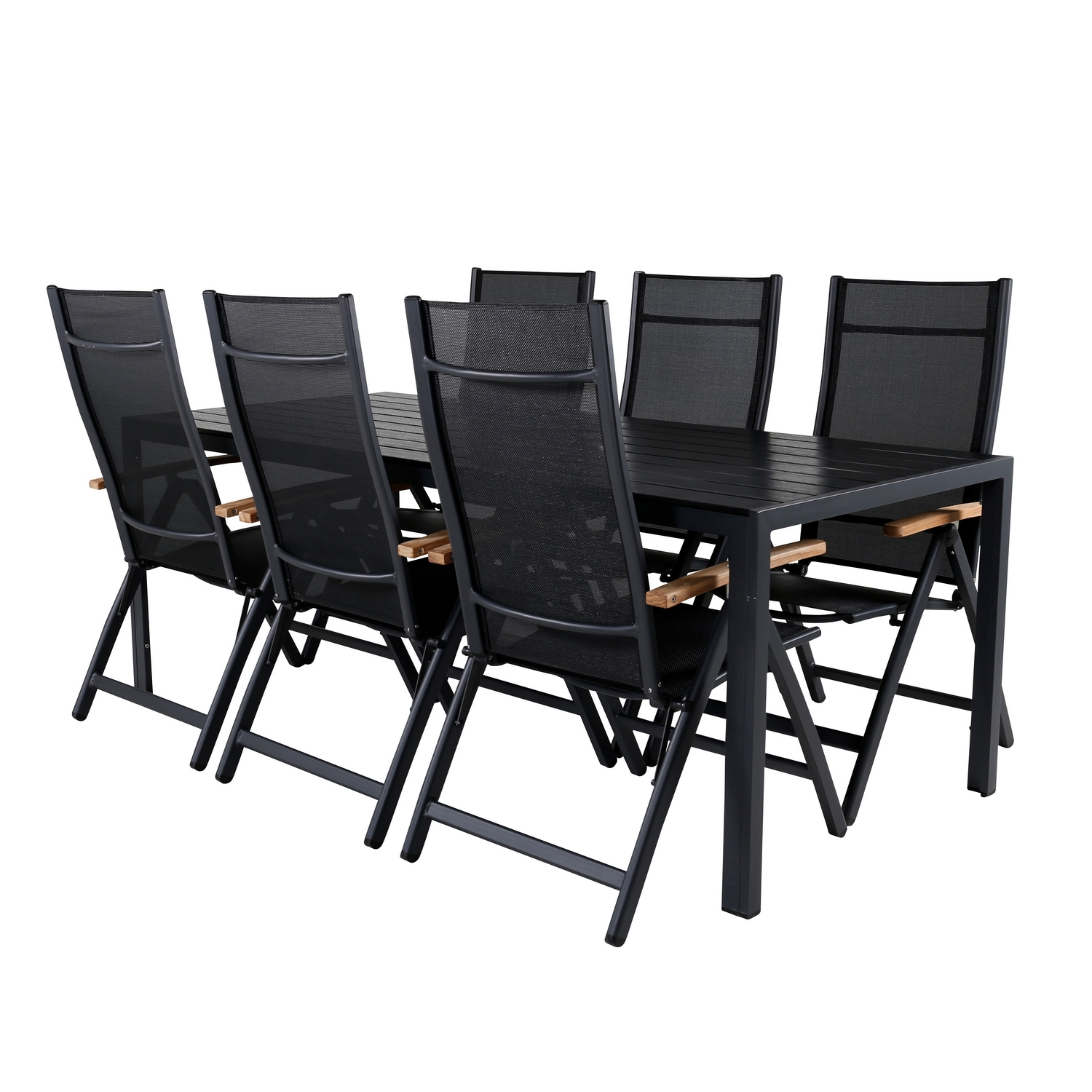 Spisegruppe Venture Home Bront med 6 Perla Posisjonsstoler
