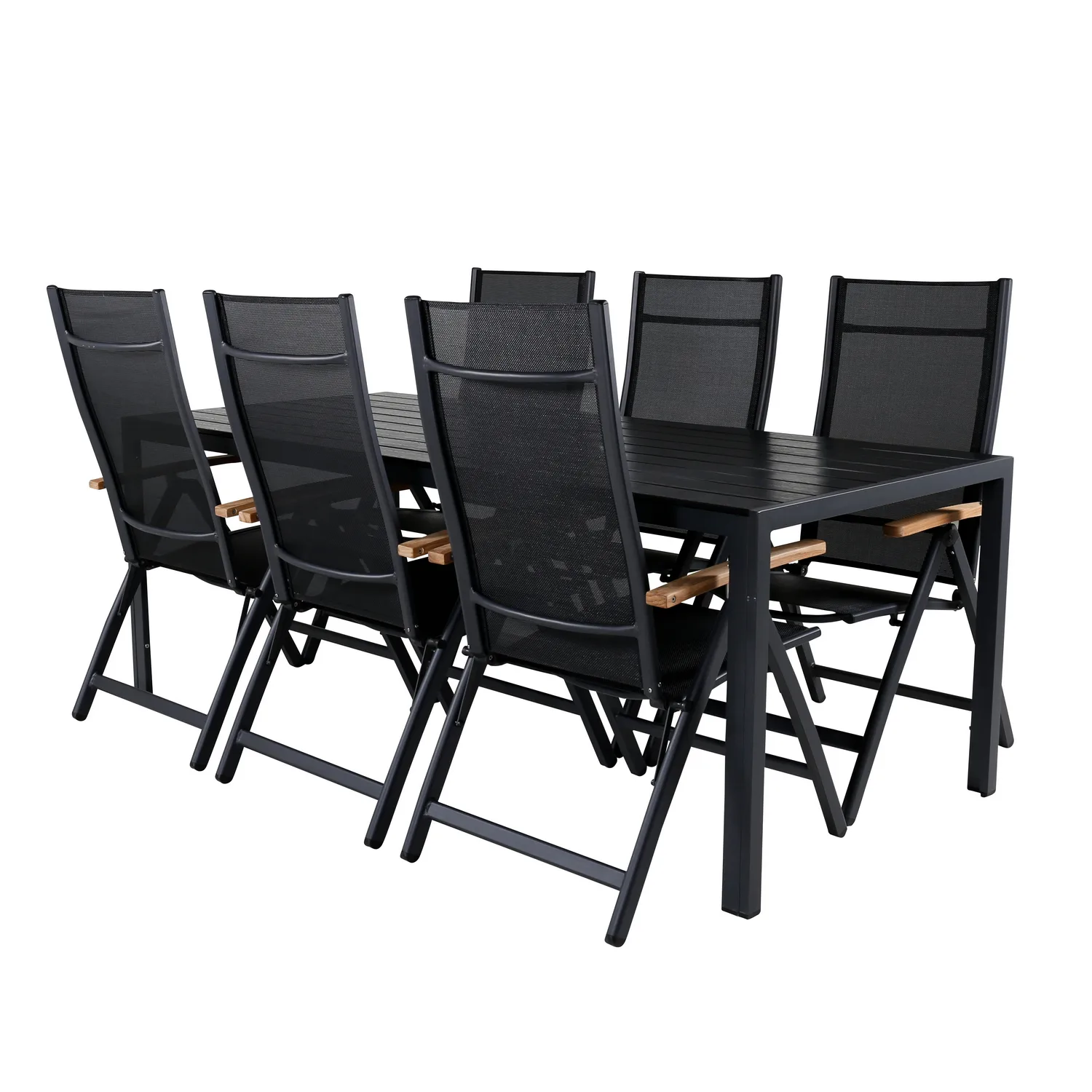Spisegruppe Venture Home Bront med 6 Perla Posisjonsstoler